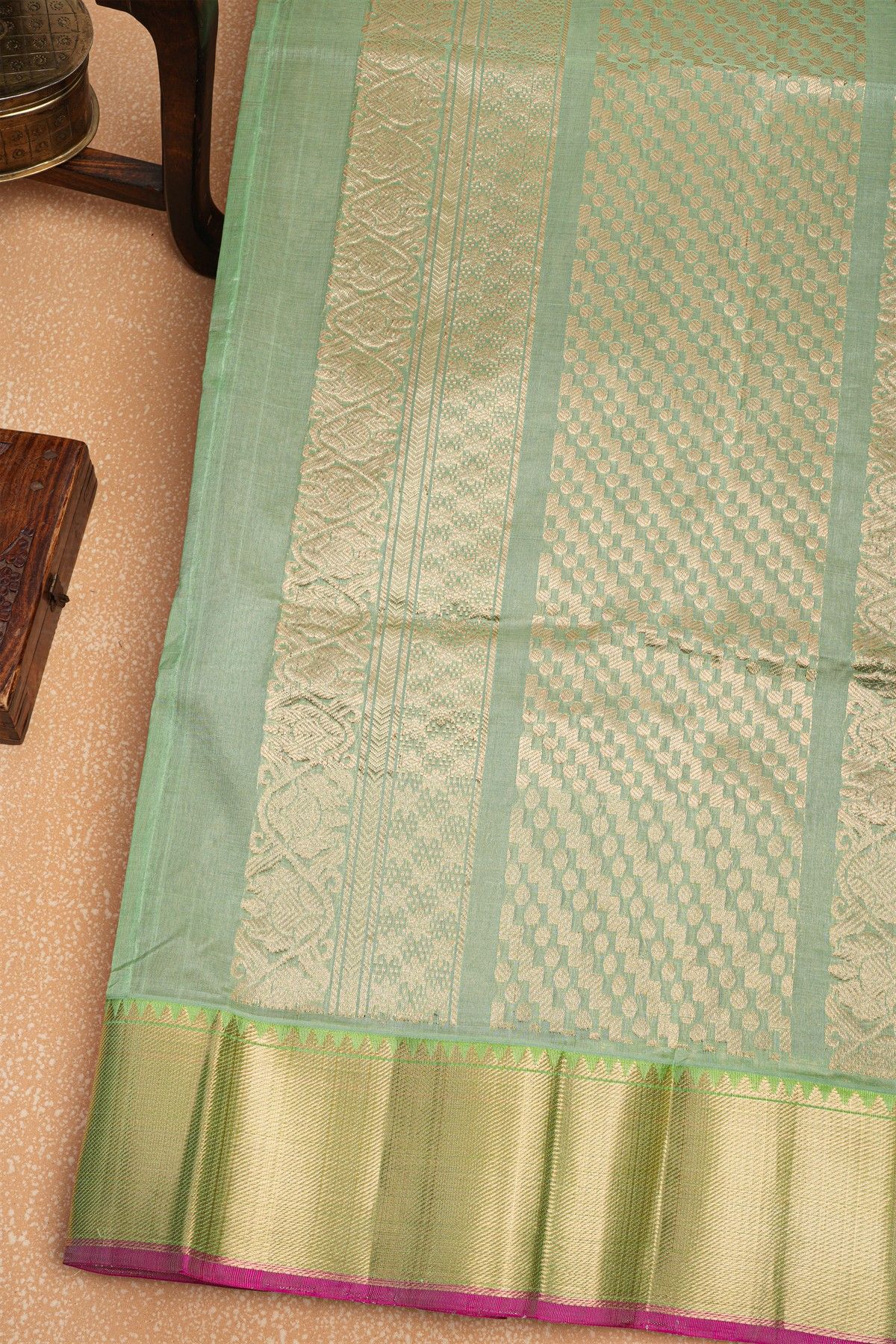 Kuppadam Sico Brown Saree