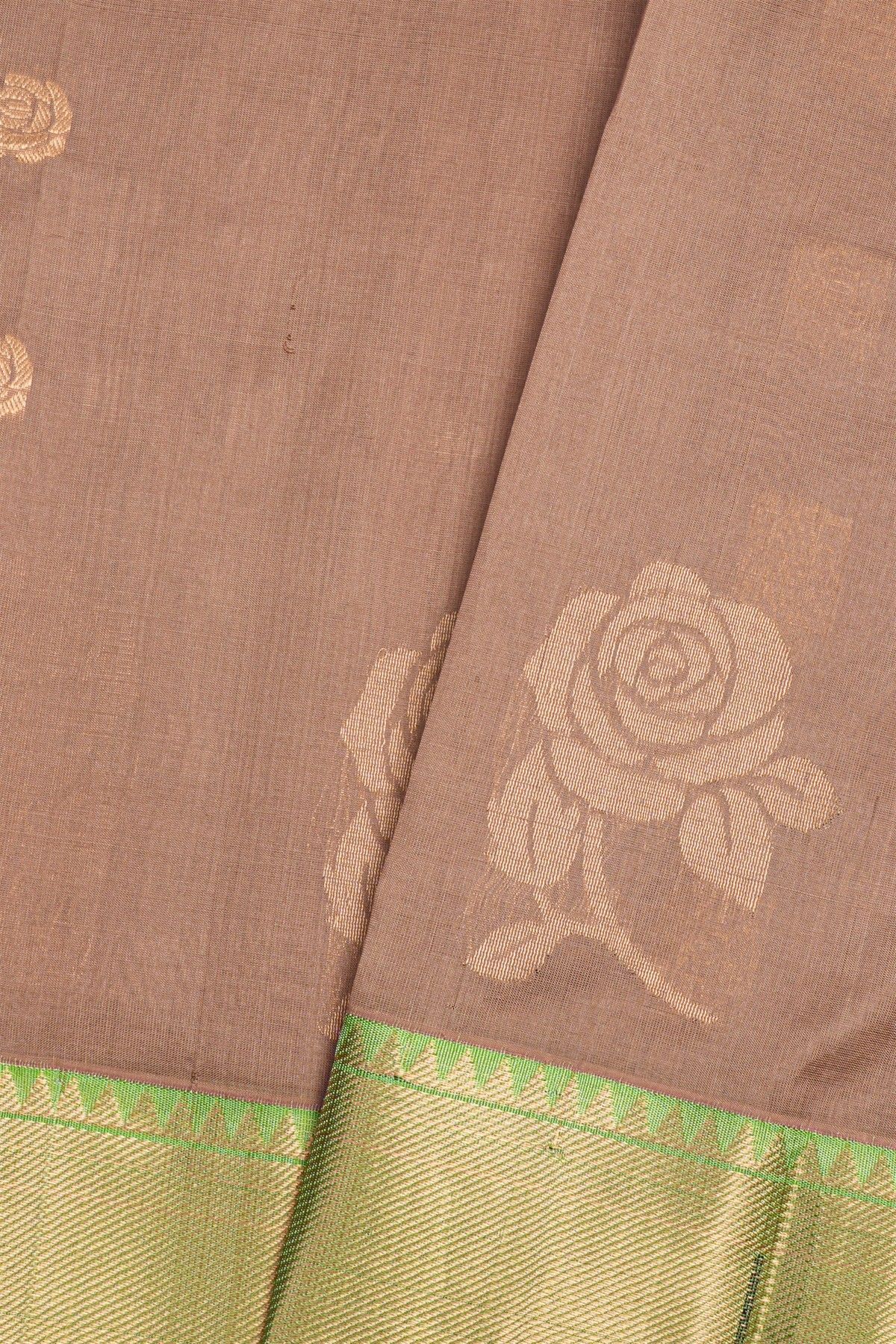 Kuppadam Sico Brown Saree