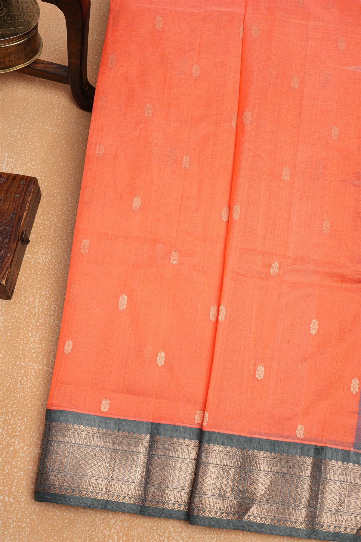 Kuppadam Sico Peach Saree