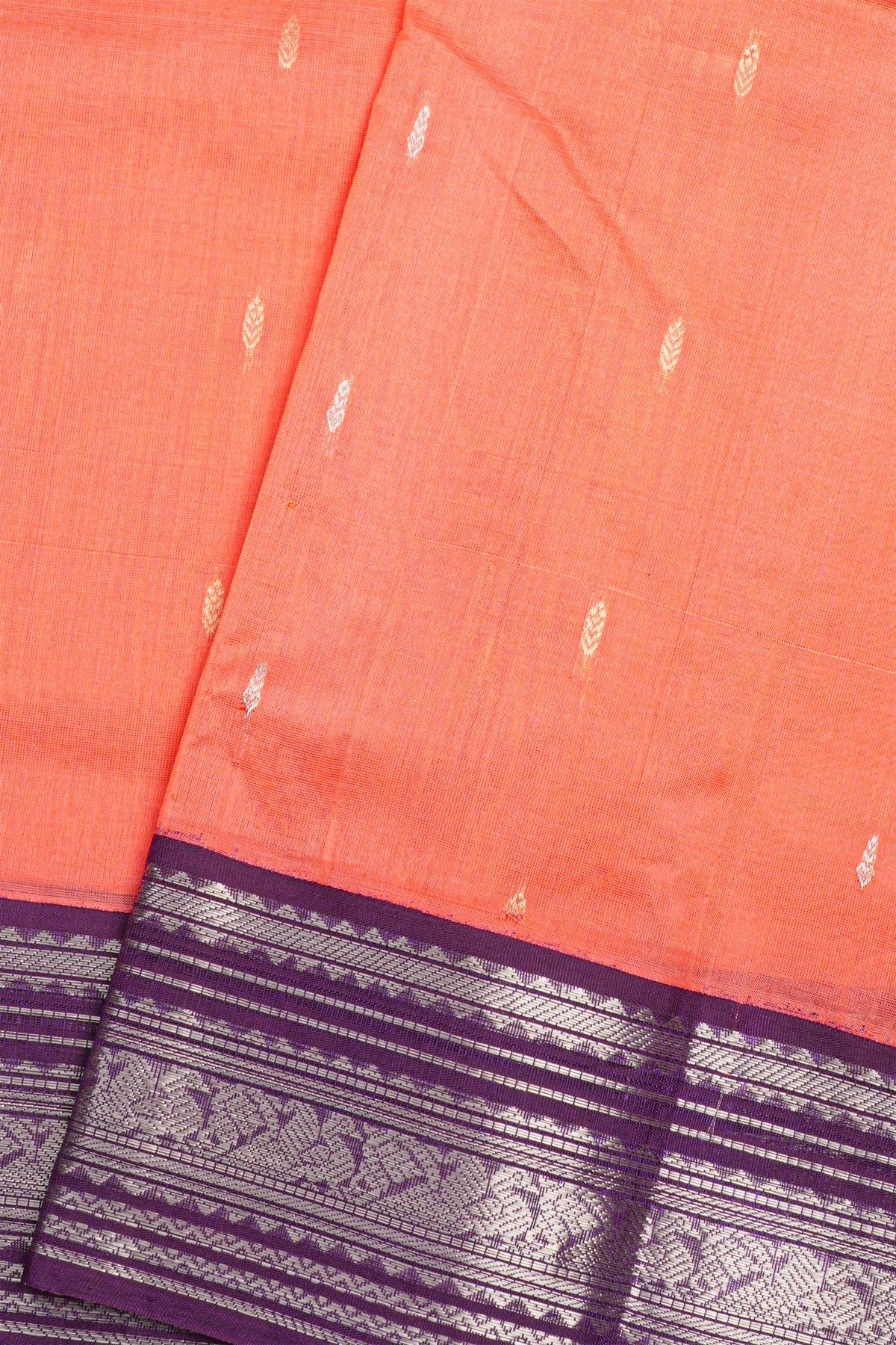Kuppadam Sico Peach Saree