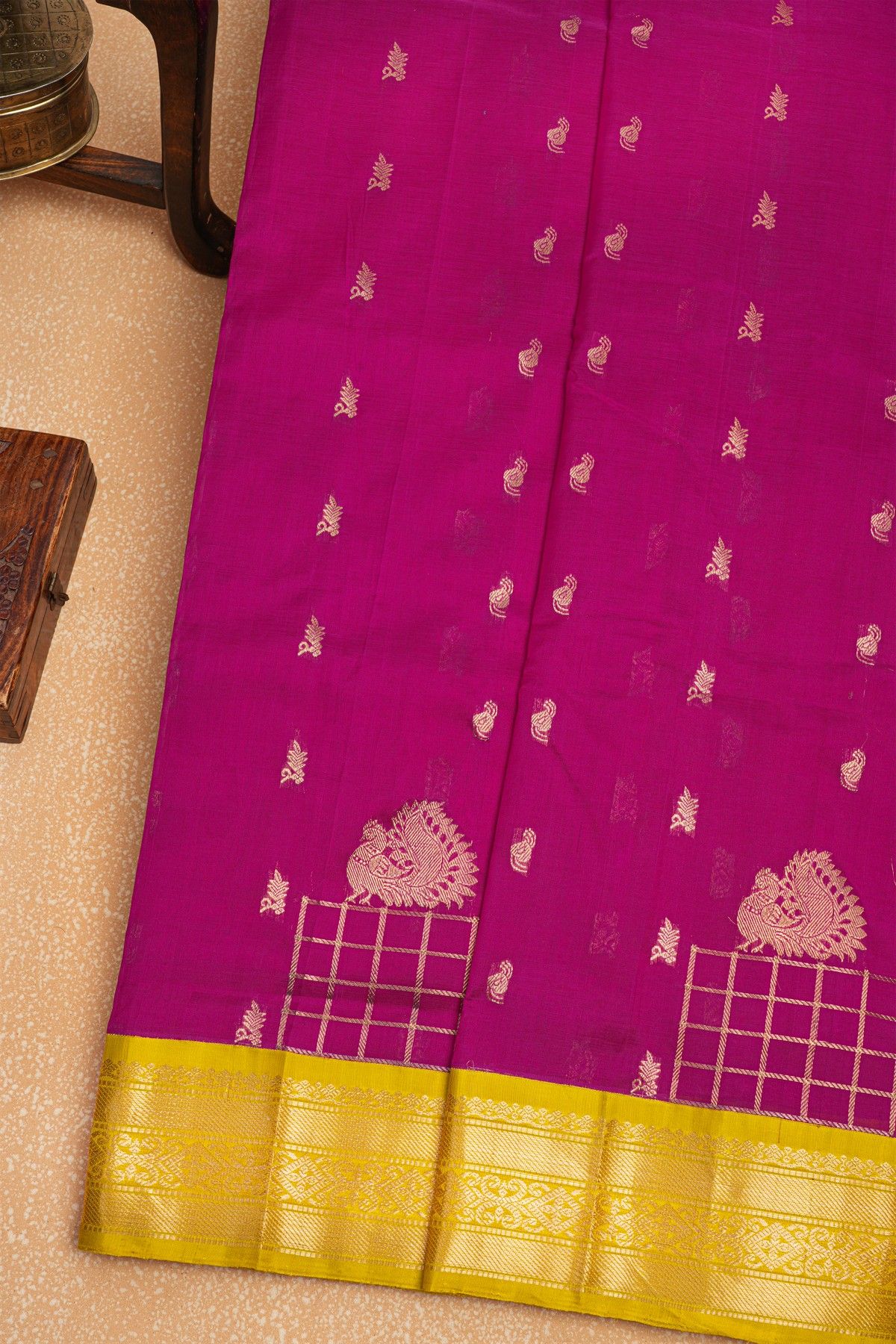 Kuppadam Sico Magenta Saree