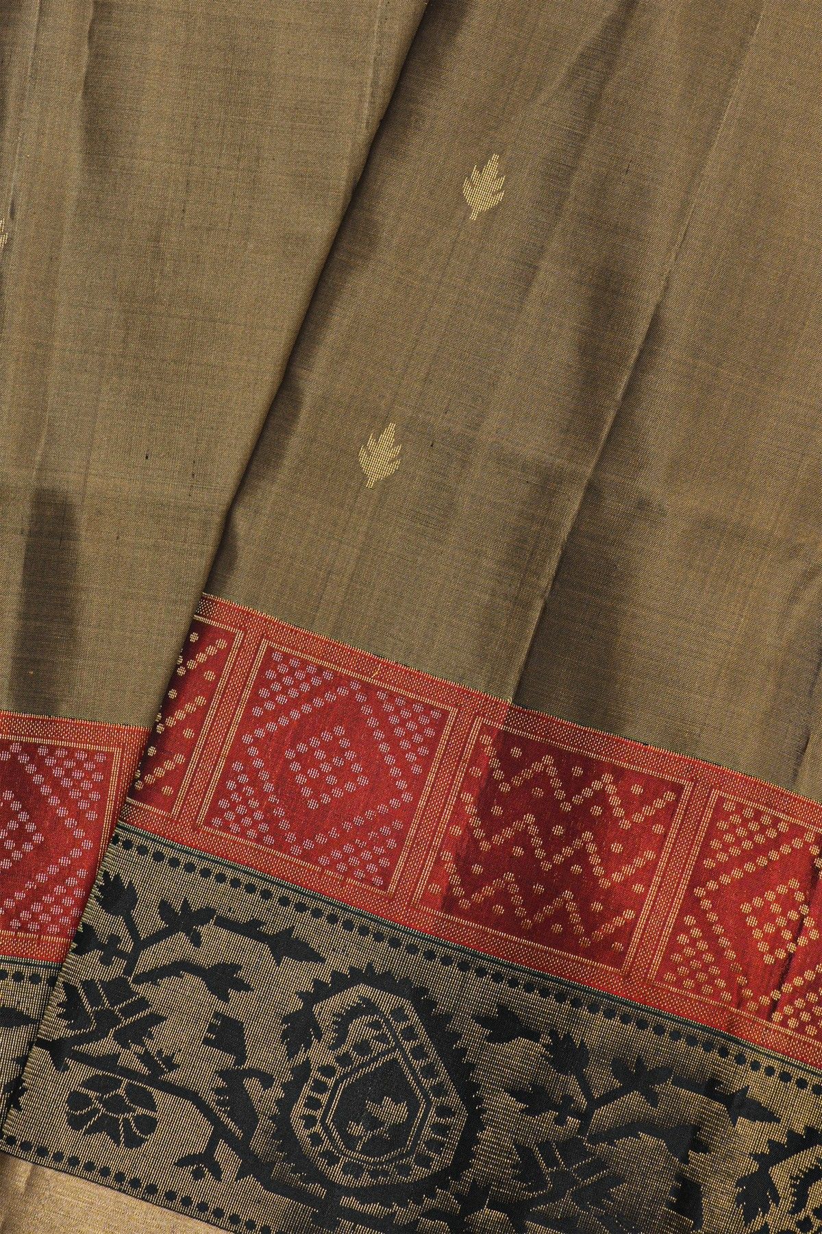 Coimbatore Silk Brown Saree