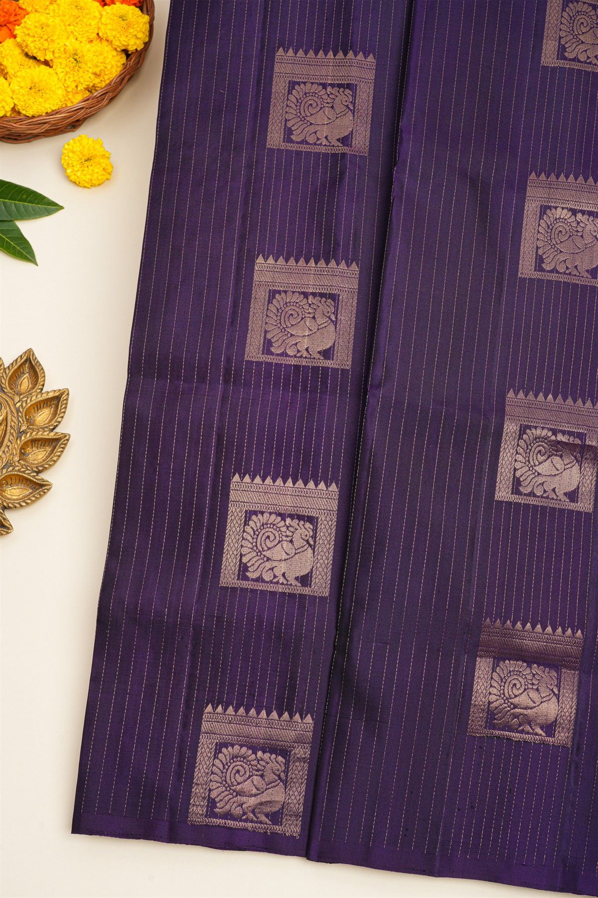 Coimbatore Soft Silk Navy Blue Saree