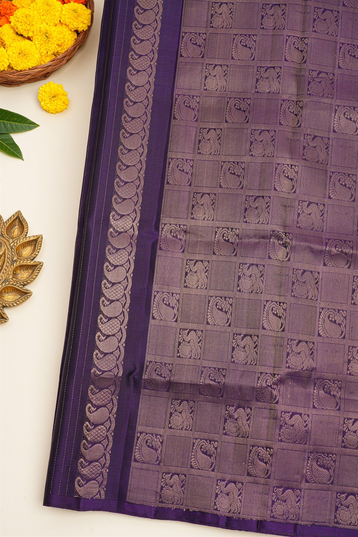 Coimbatore Soft Silk Navy Blue Saree