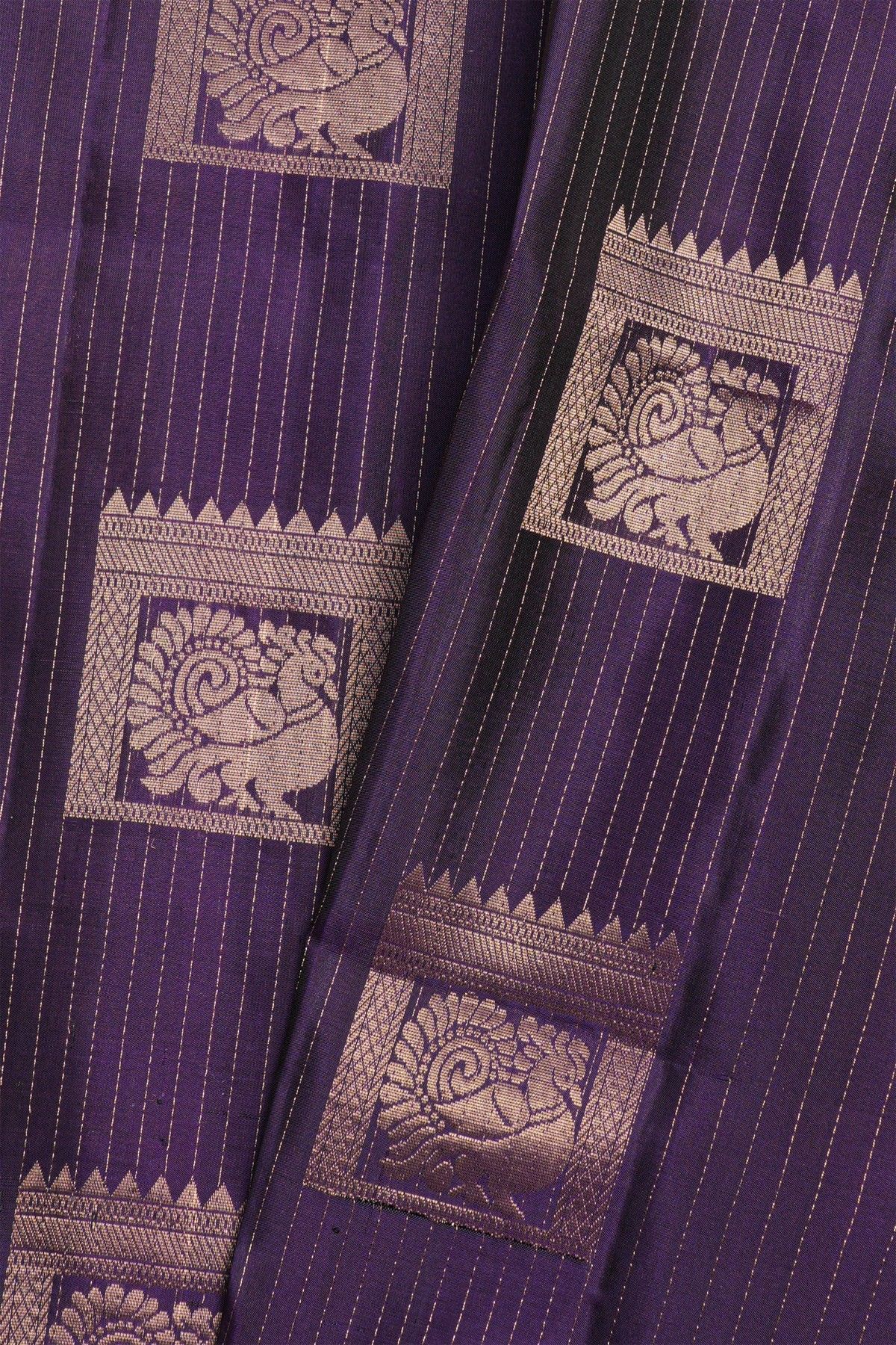 Coimbatore Soft Silk Navy Blue Saree