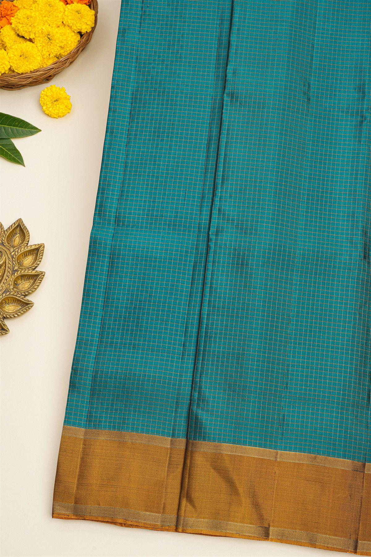 Coimbatore Soft Silk Sea Blue Saree