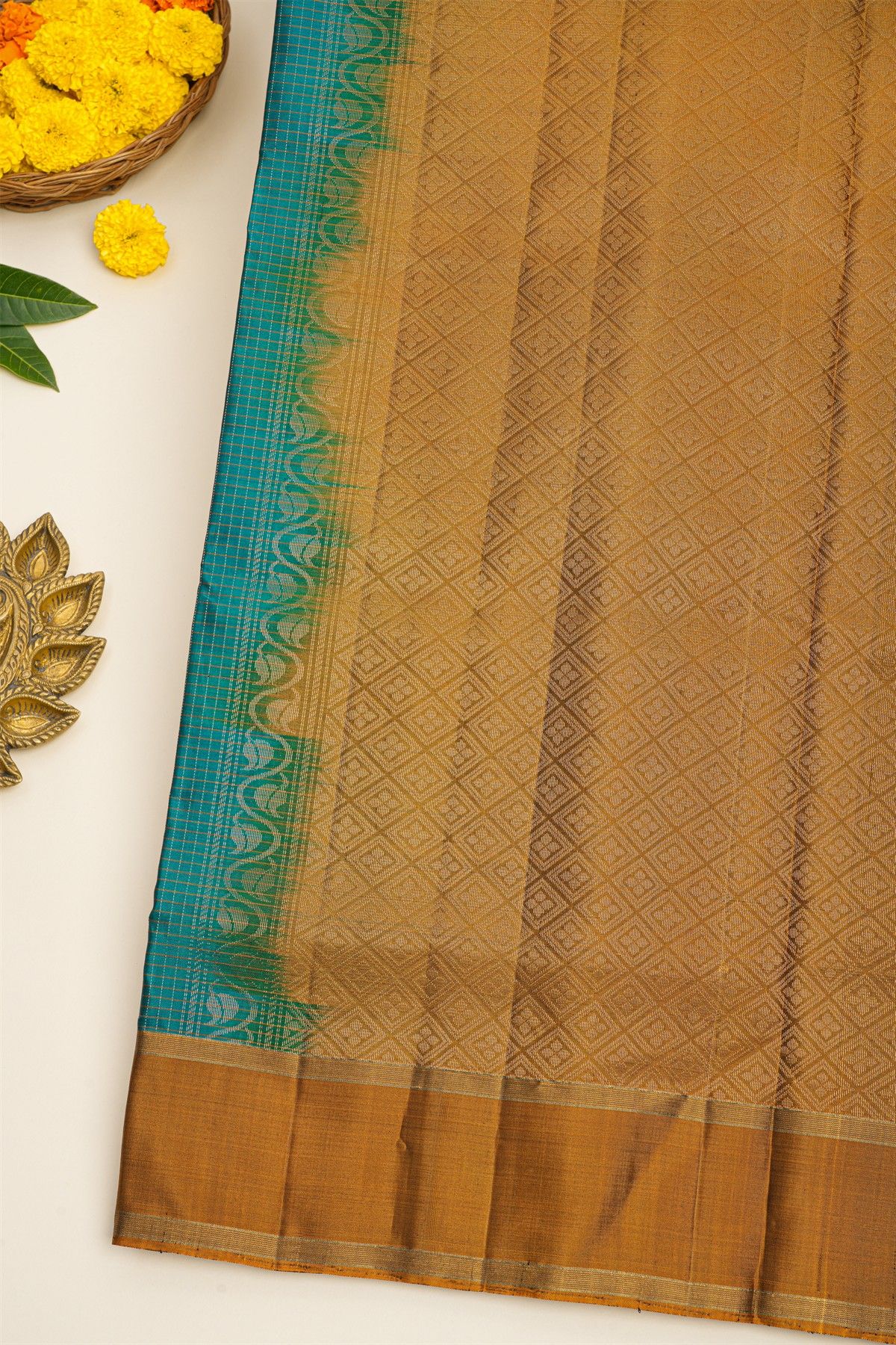 Coimbatore Soft Silk Sea Blue Saree