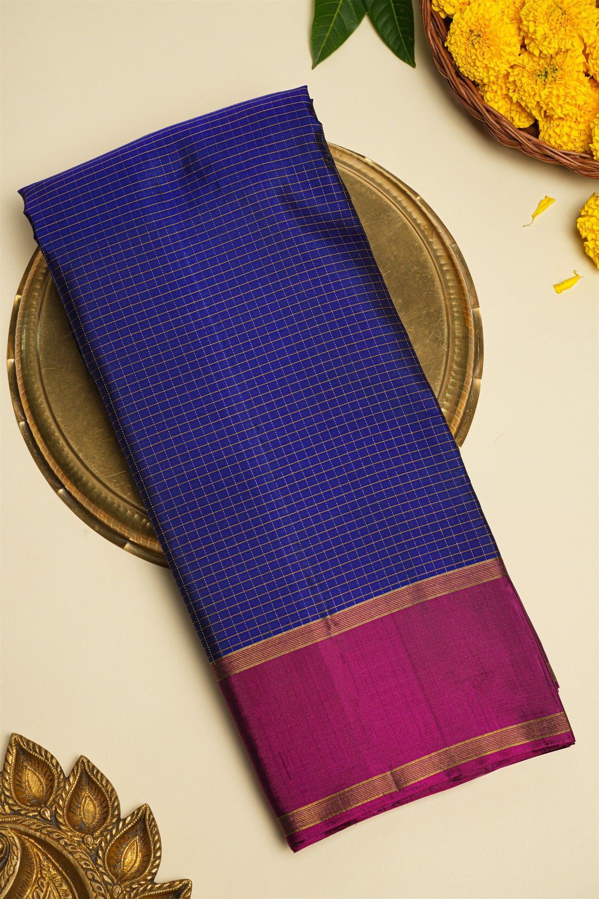 Coimbatore Soft Silk Royal Blue Saree