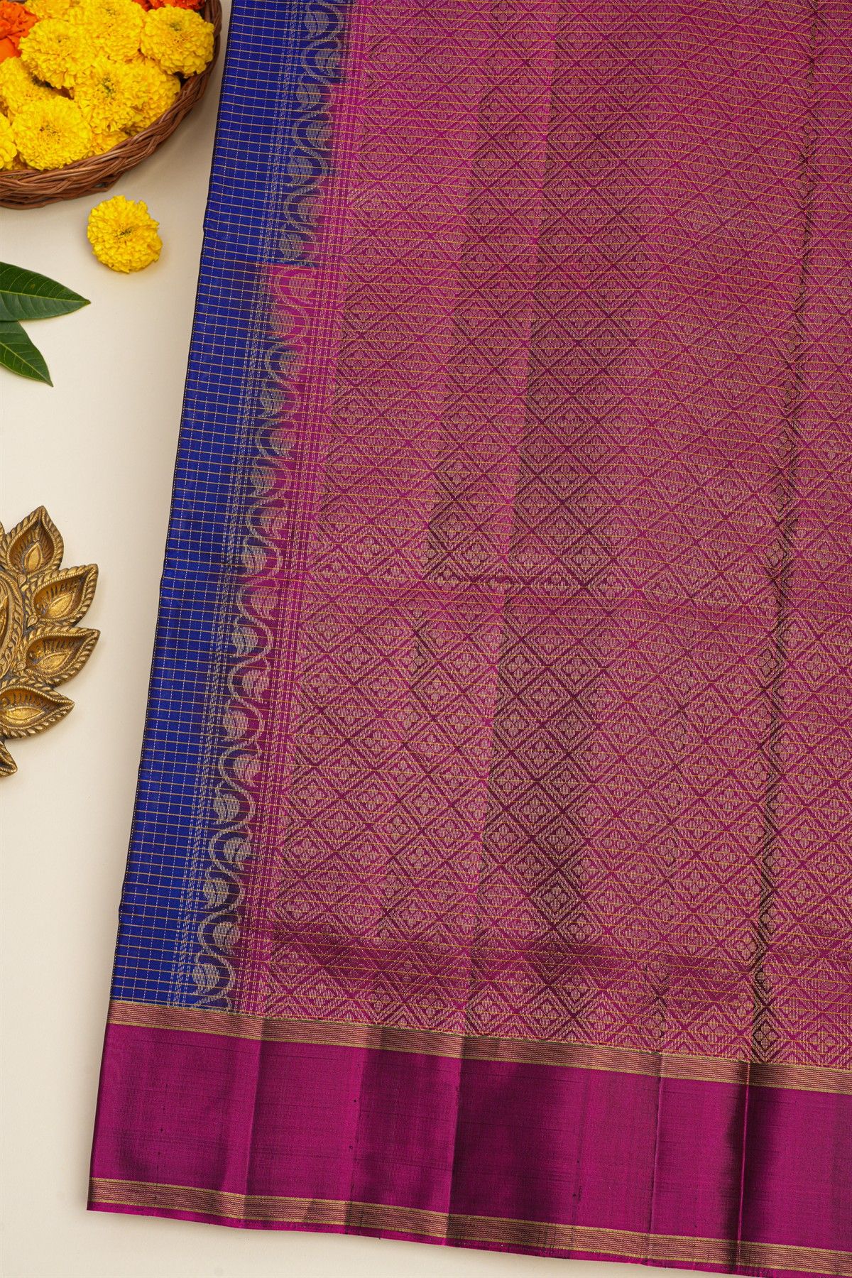 Coimbatore Soft Silk Royal Blue Saree
