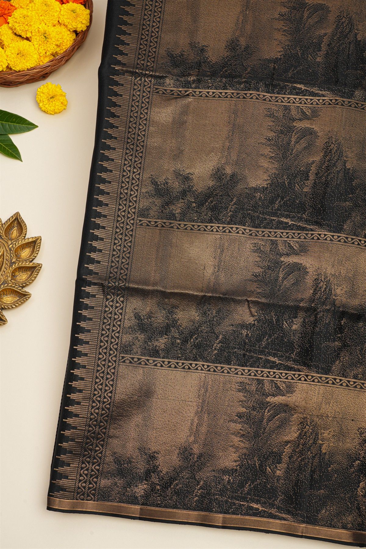 Coimbatore Soft Silk Black Saree