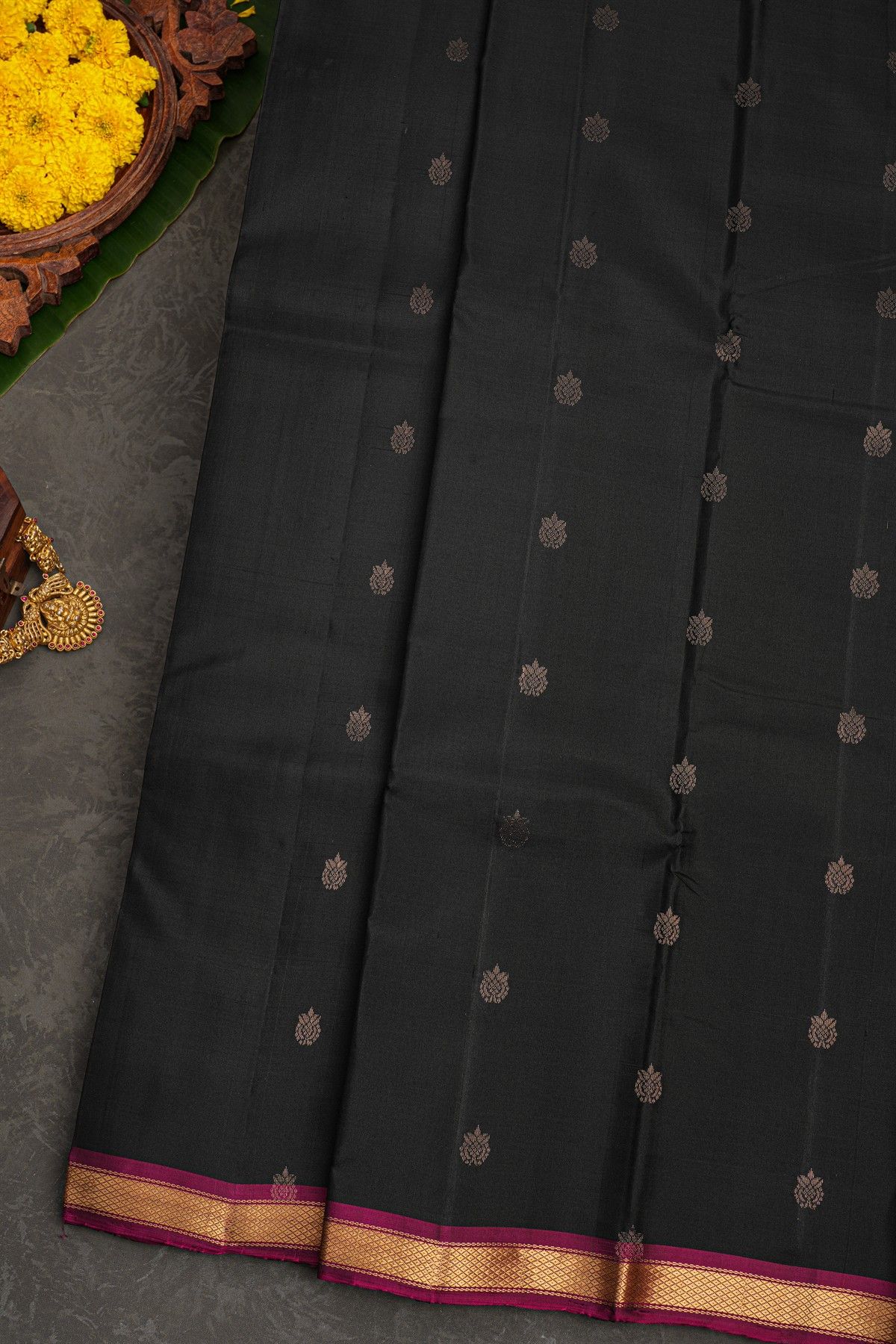 Coimbatore Soft Silk Black Saree