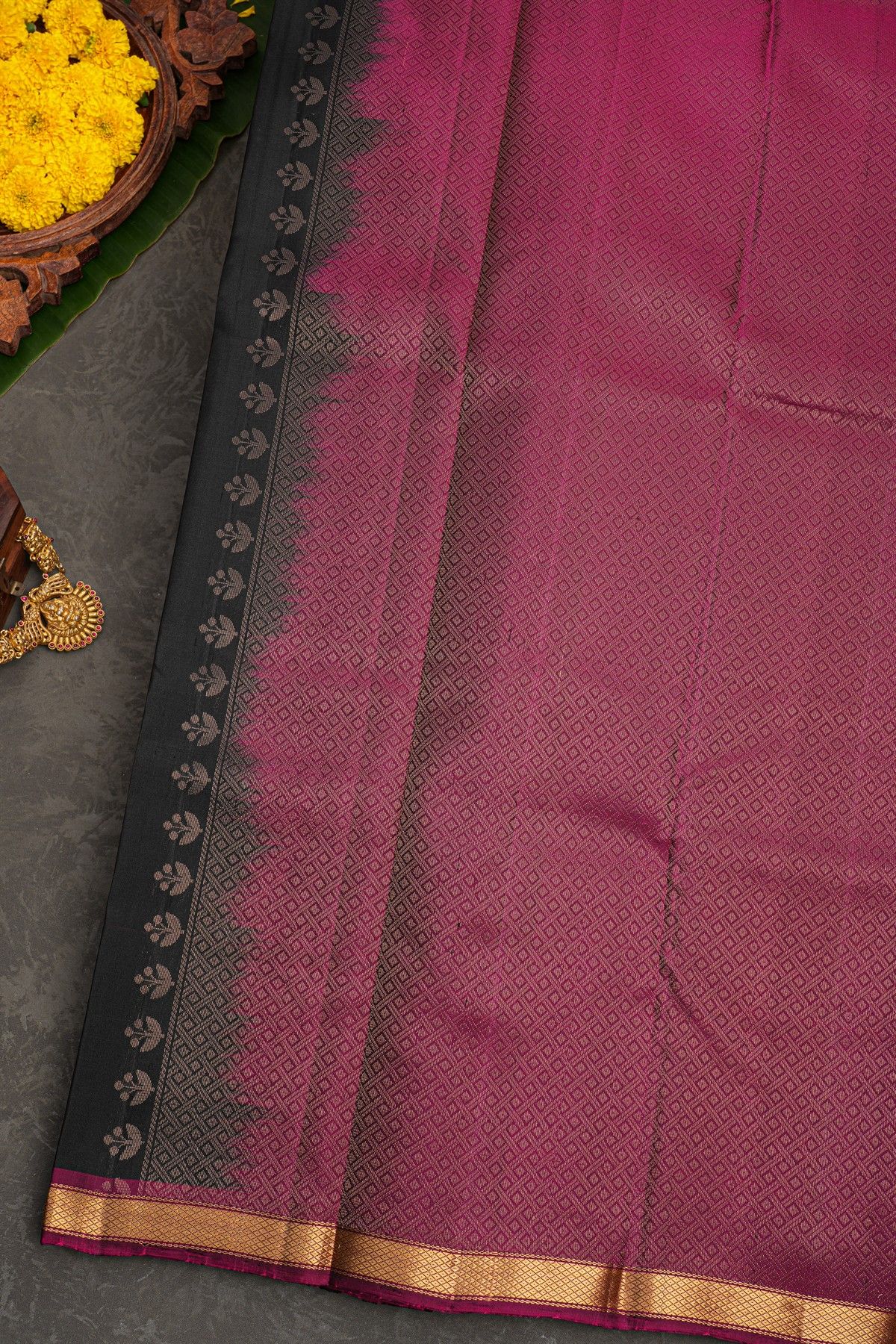 Coimbatore Soft Silk Black Saree