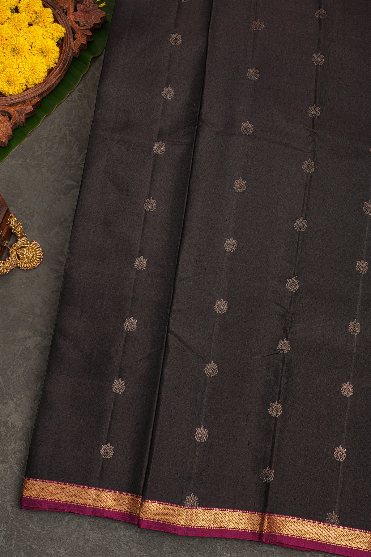 Coimbatore Soft Silk Black Saree