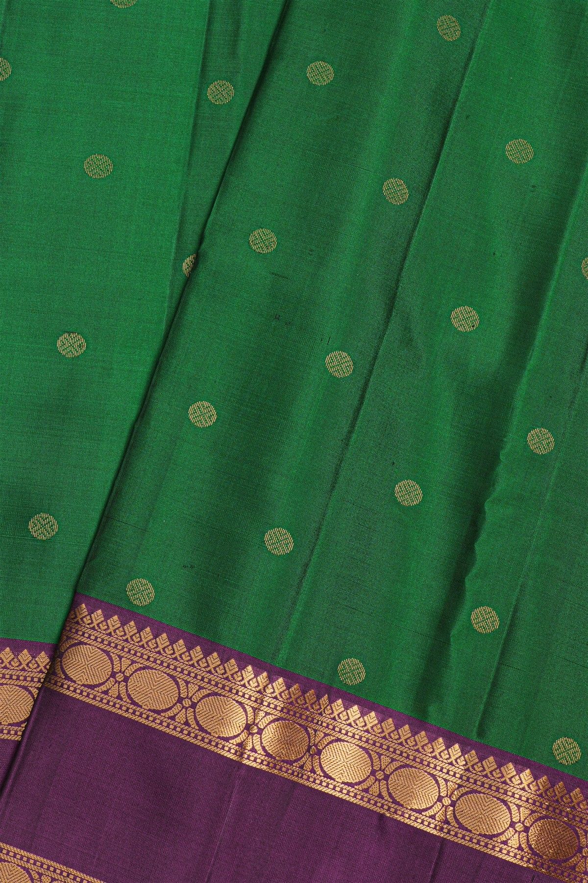 Coimbatore Soft Silk Bottle Green Saree
