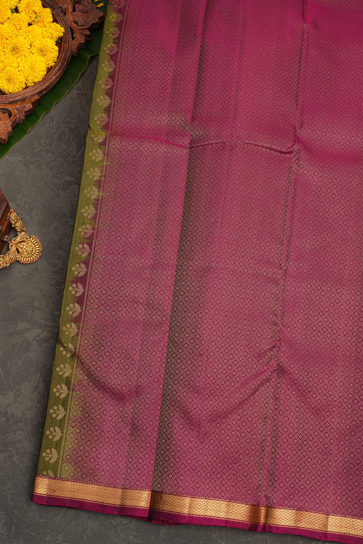 Coimbatore Soft Silk Mehendi Green Saree