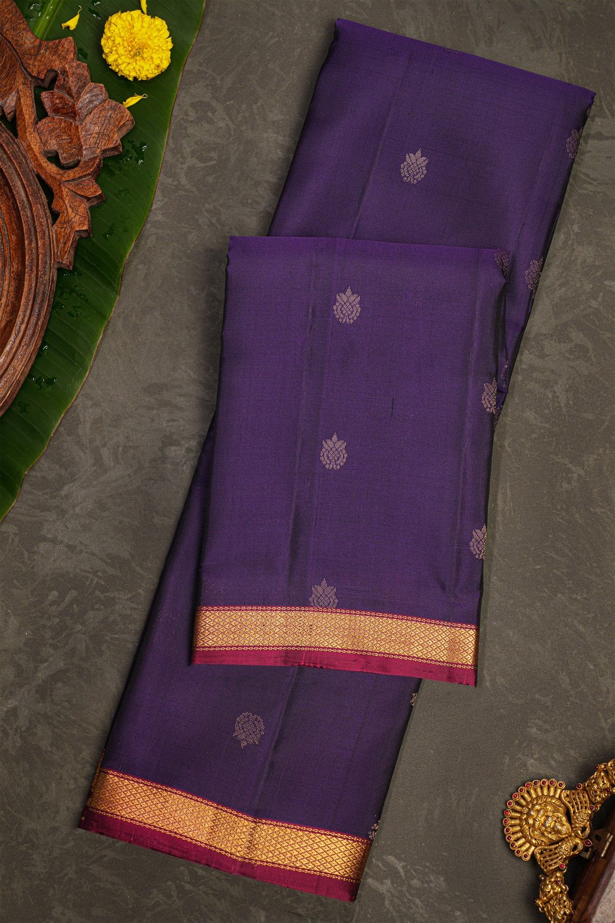 Coimbatore Soft Silk Navy Blue Saree
