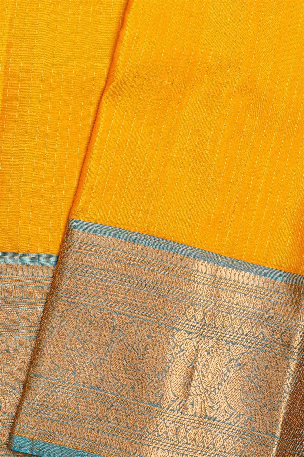 Coimbatore Soft Silk Mustard Saree