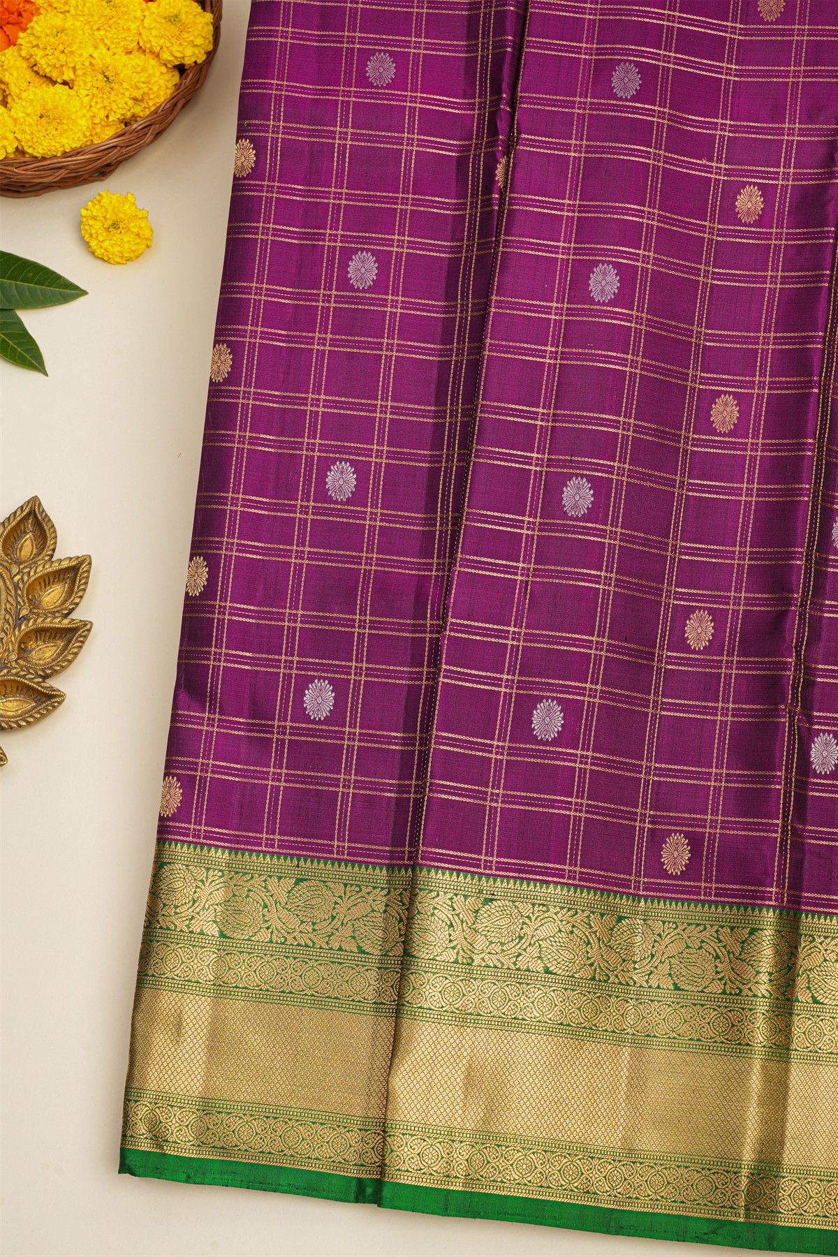 Coimbatore Soft Silk Purple Saree