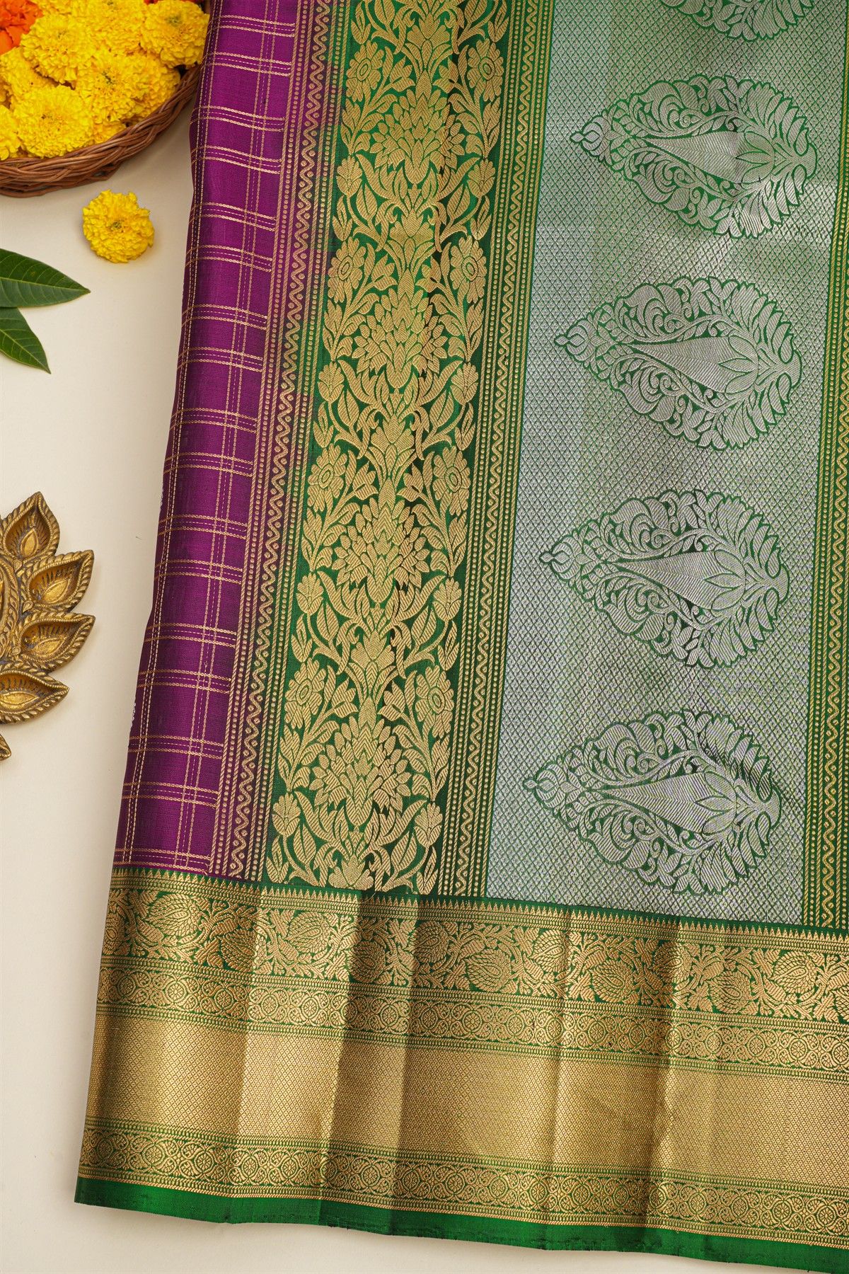 Coimbatore Soft Silk Purple Saree