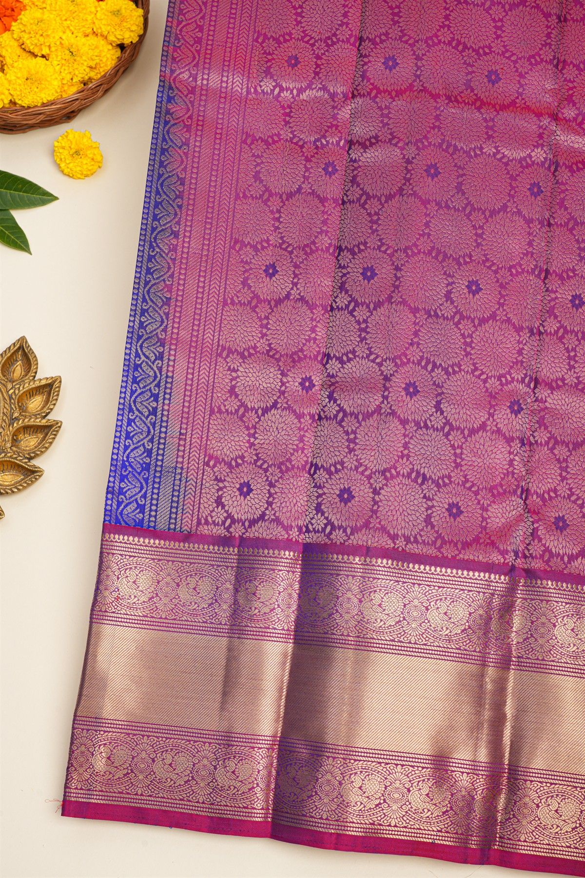 Coimbatore Soft Silk Royal Blue Saree