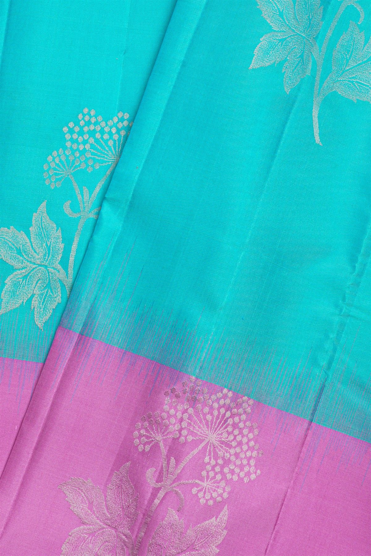 Coimbatore Soft Silk Sky Blue Saree