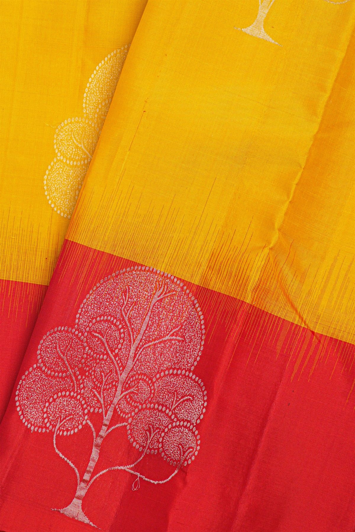 Coimbatore Soft Silk Mustard Saree