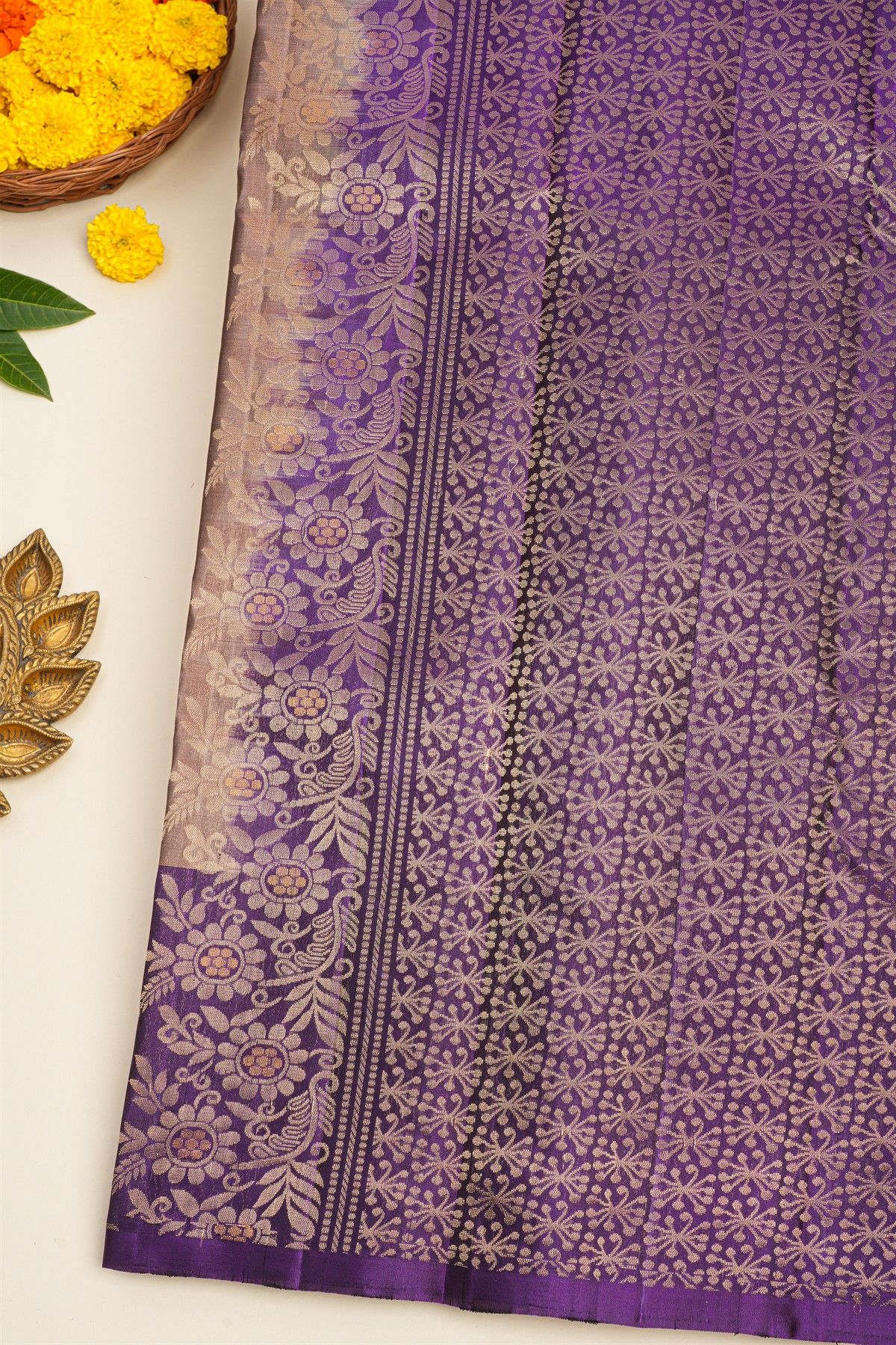 Coimbatore Soft Silk Brown Saree