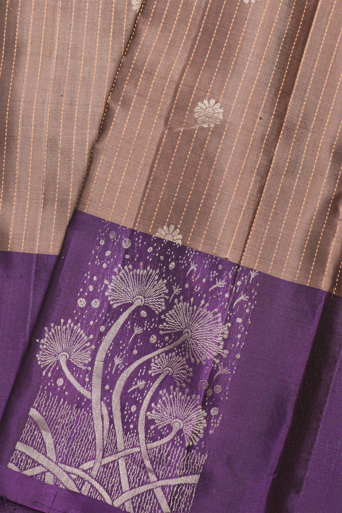 Coimbatore Soft Silk Brown Saree