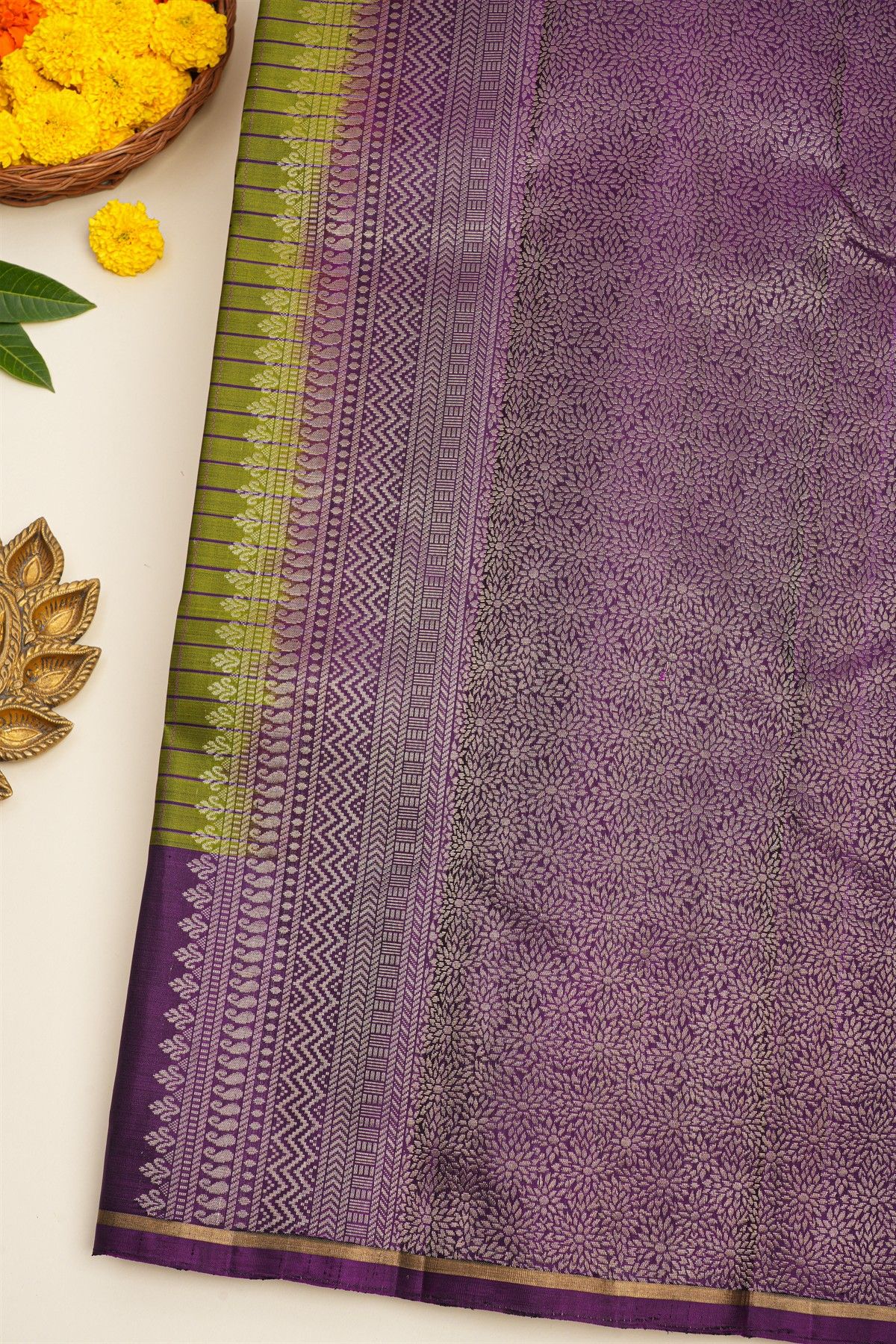 Coimbatore Soft Silk Mehendi Green Saree