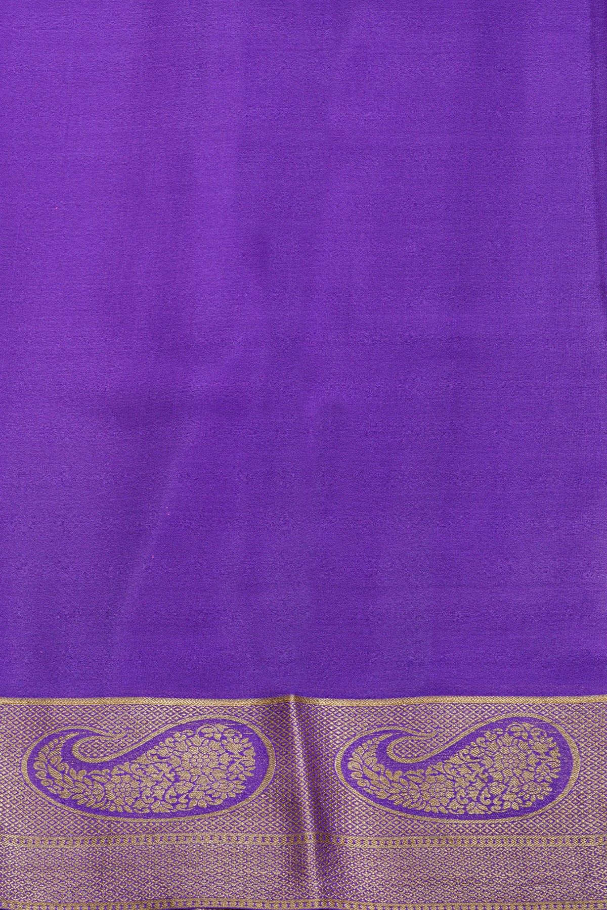 Mysore Crepe Yellow Saree