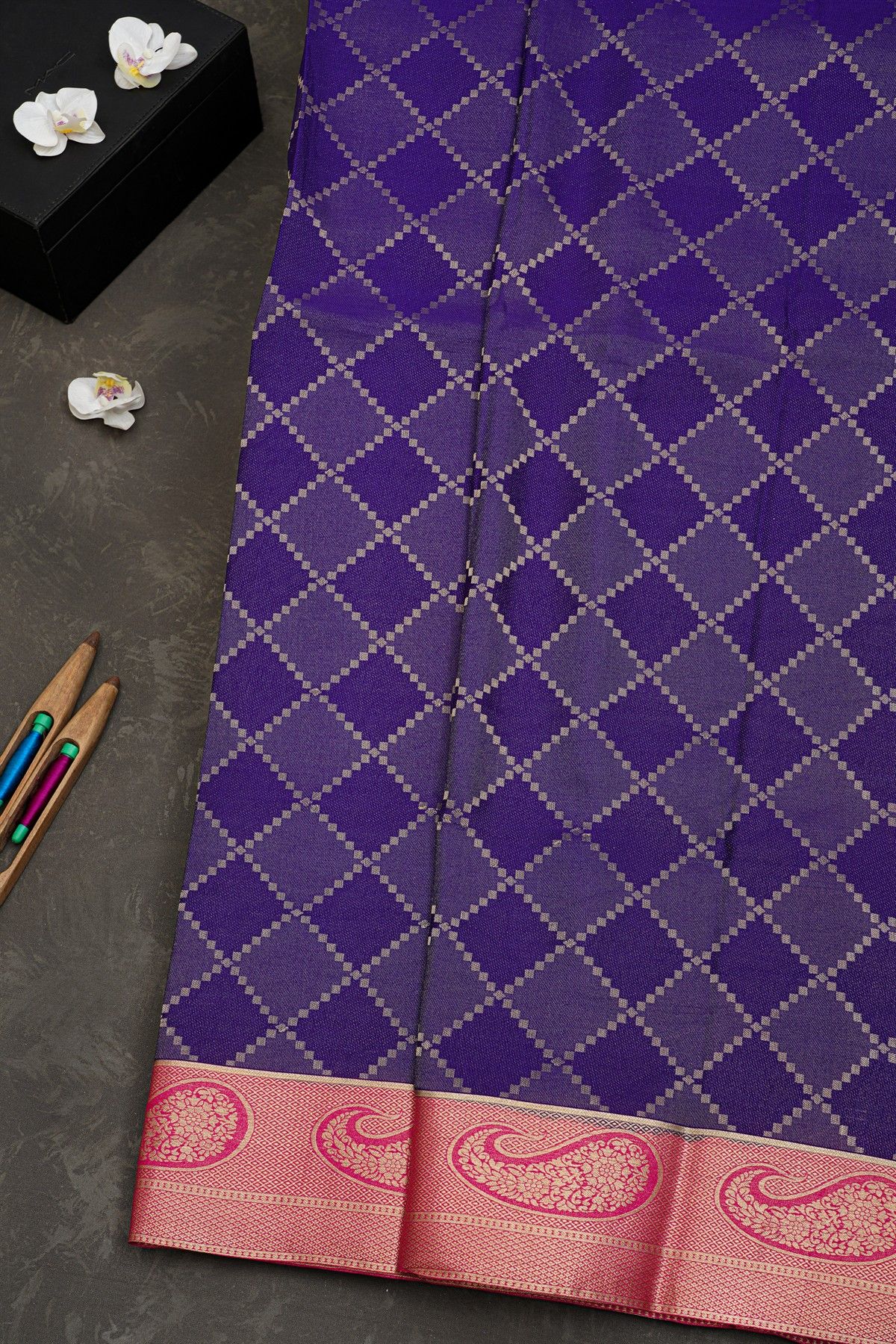 Mysore Crepe Multicolour Saree