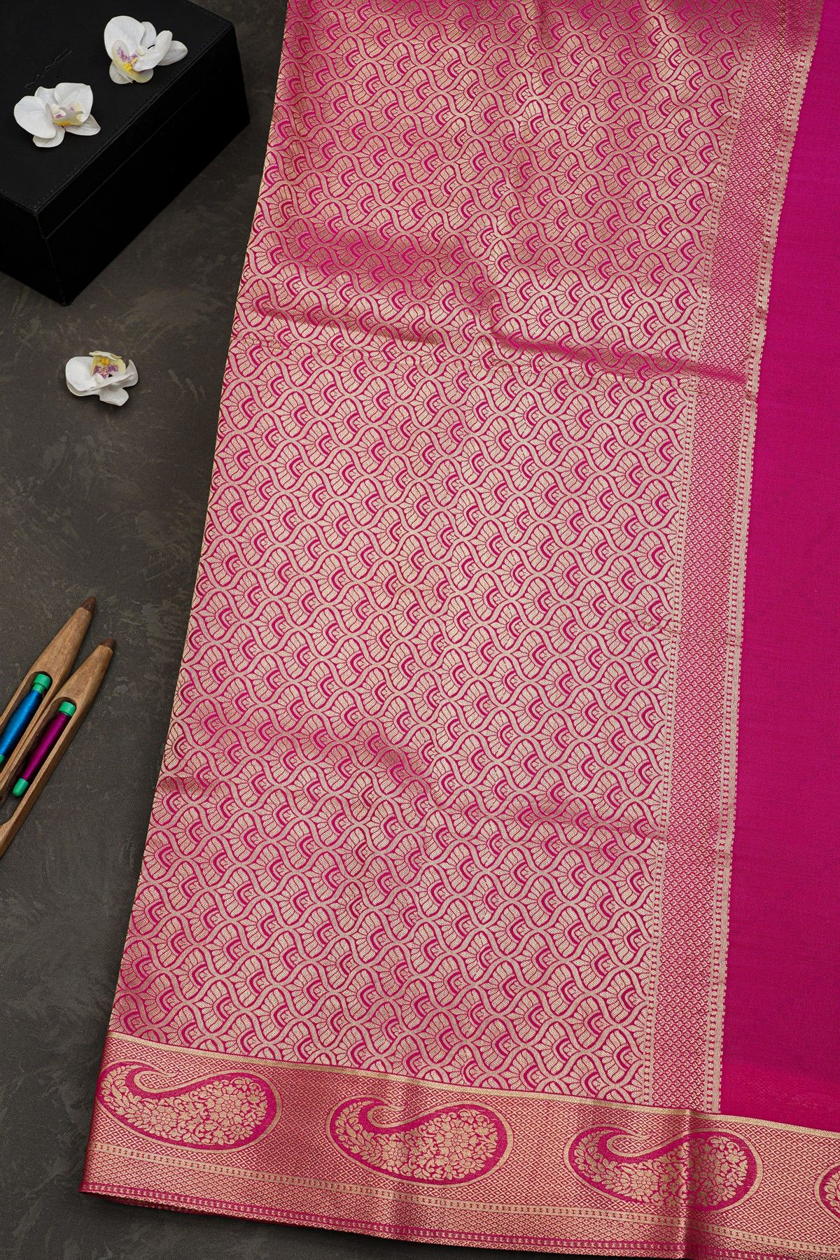 Mysore Crepe Multicolour Saree