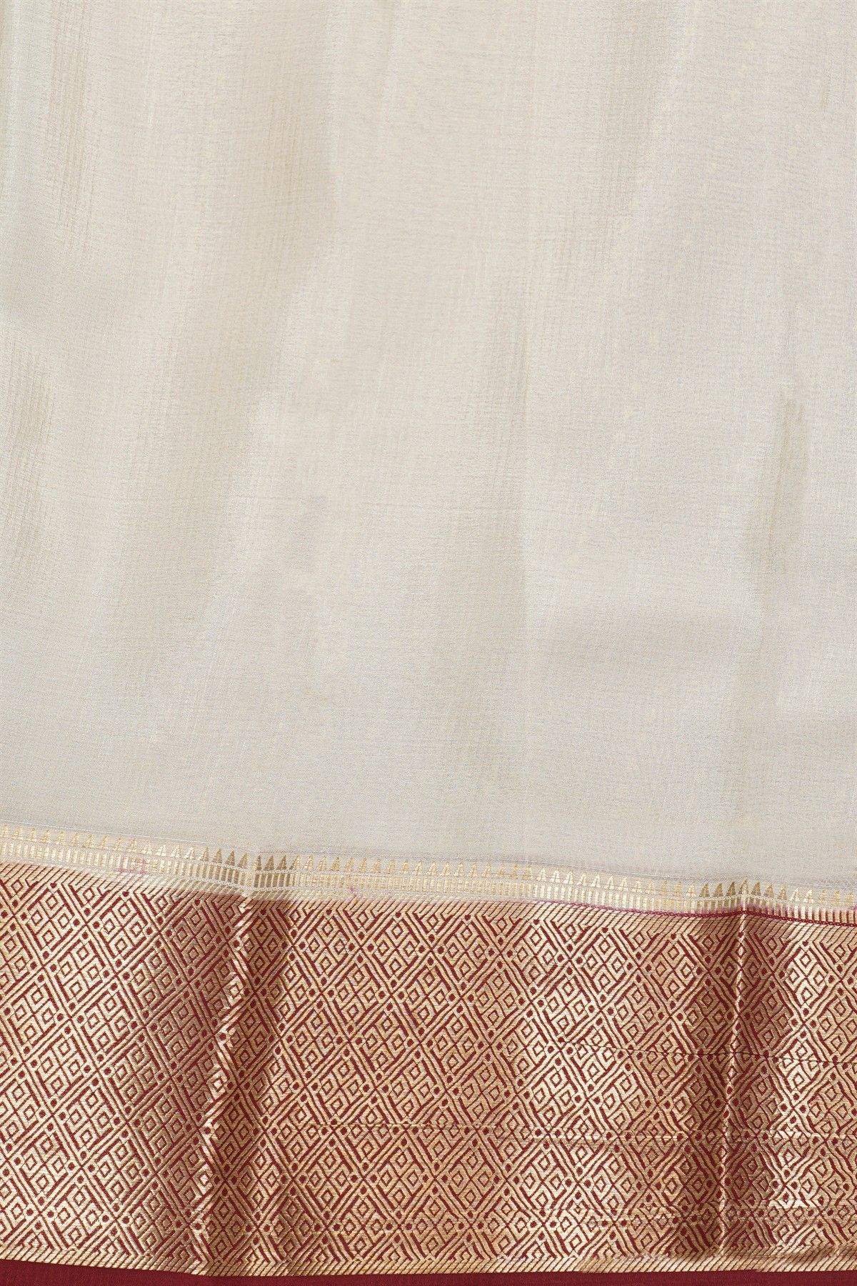 Mysore Crepe Maroon Saree
