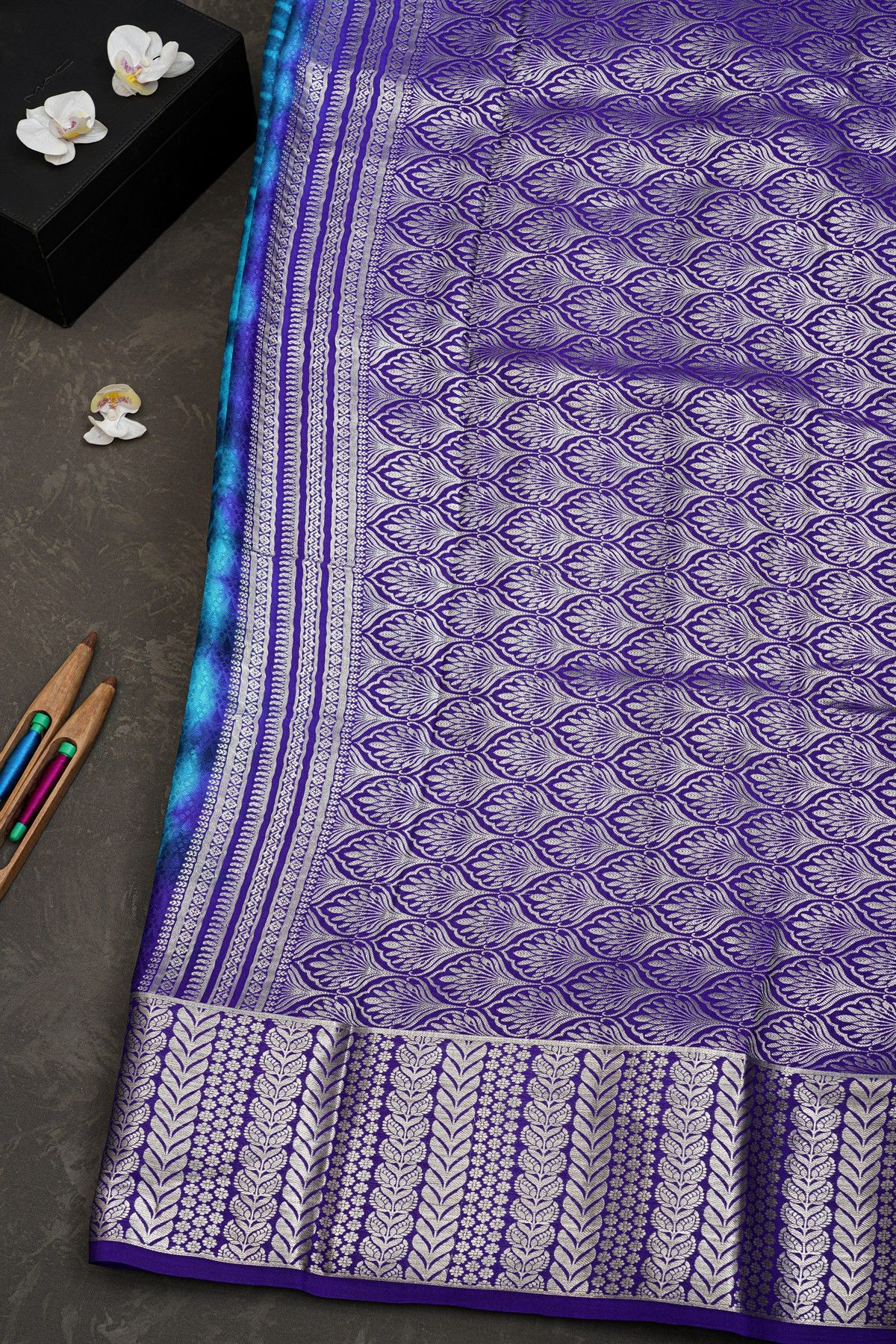 Mysore Crepe Multicolour Saree