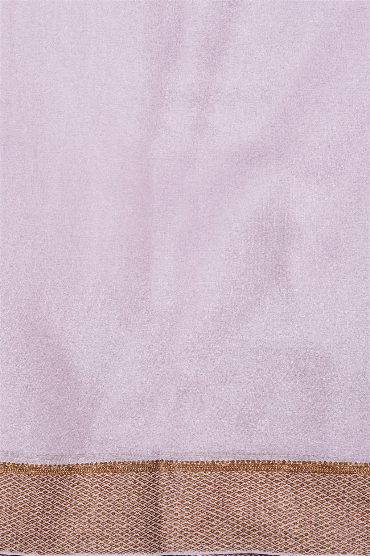 Mysore Crepe Cream Saree