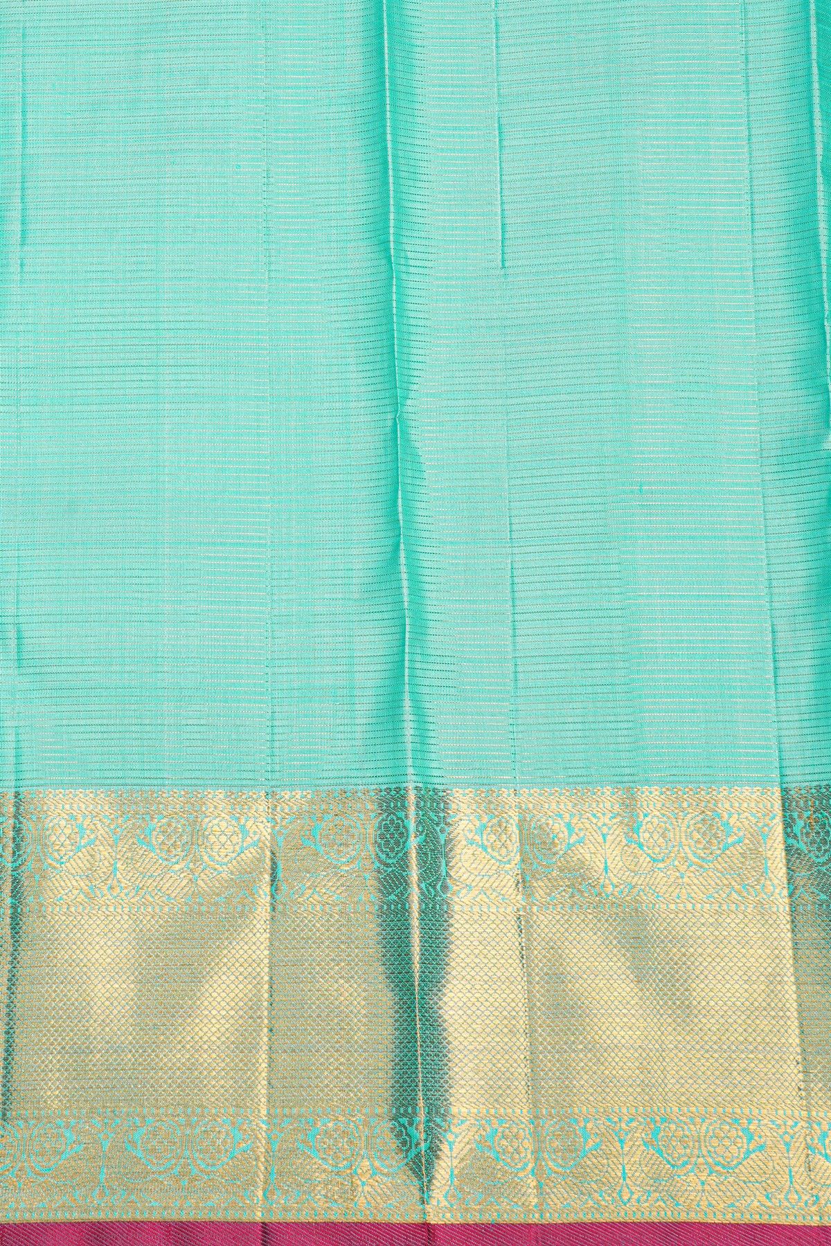 Kancheepuram Silk Sky Blue Saree