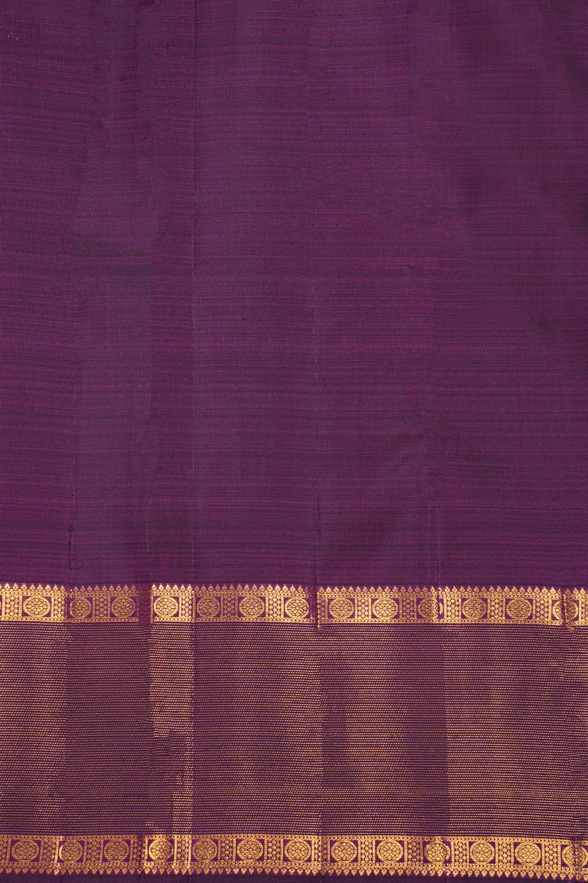 Kancheepuram Silk Dark Purple Saree