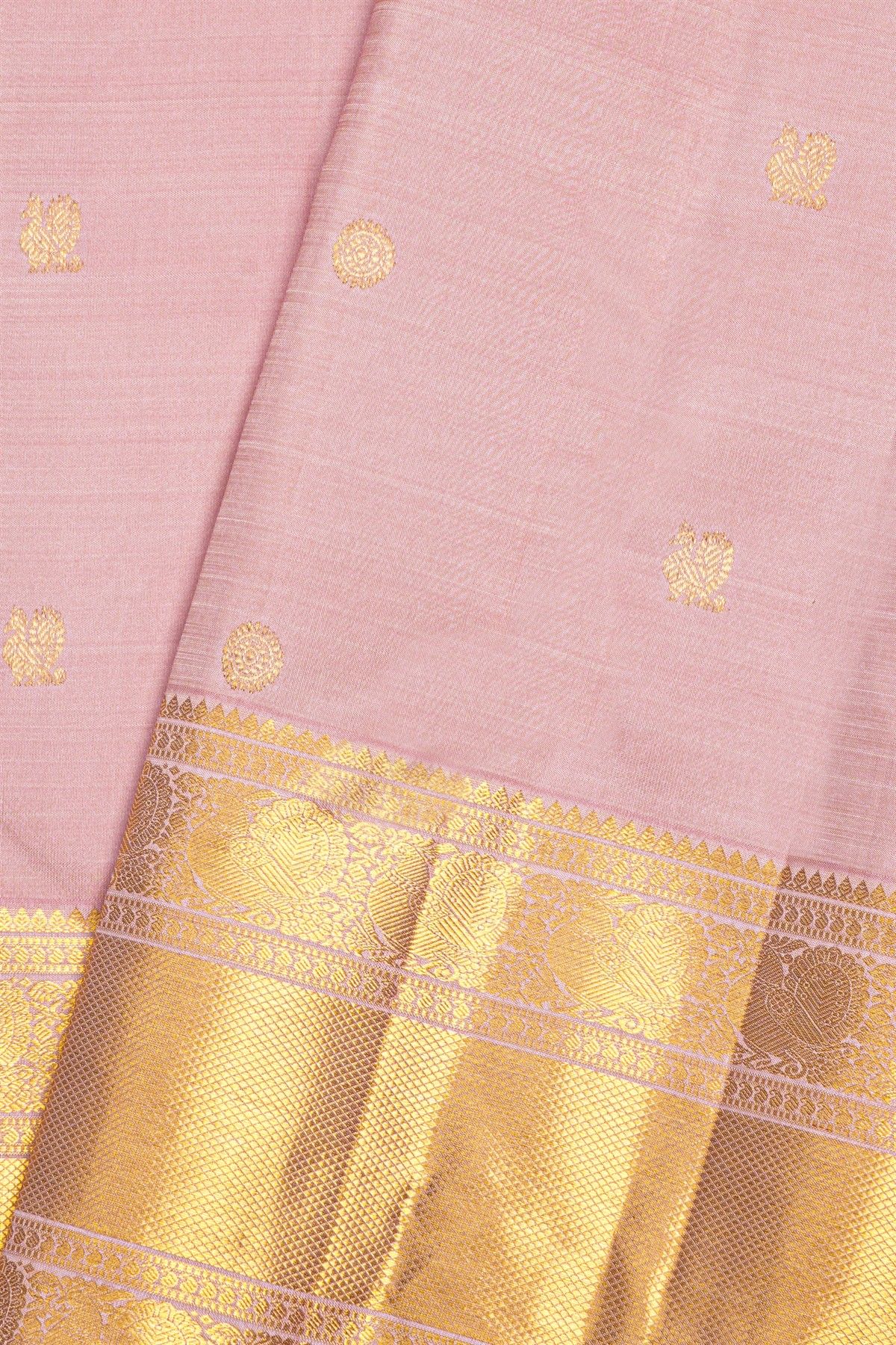 Kancheepuram Silk Baby Pink Saree