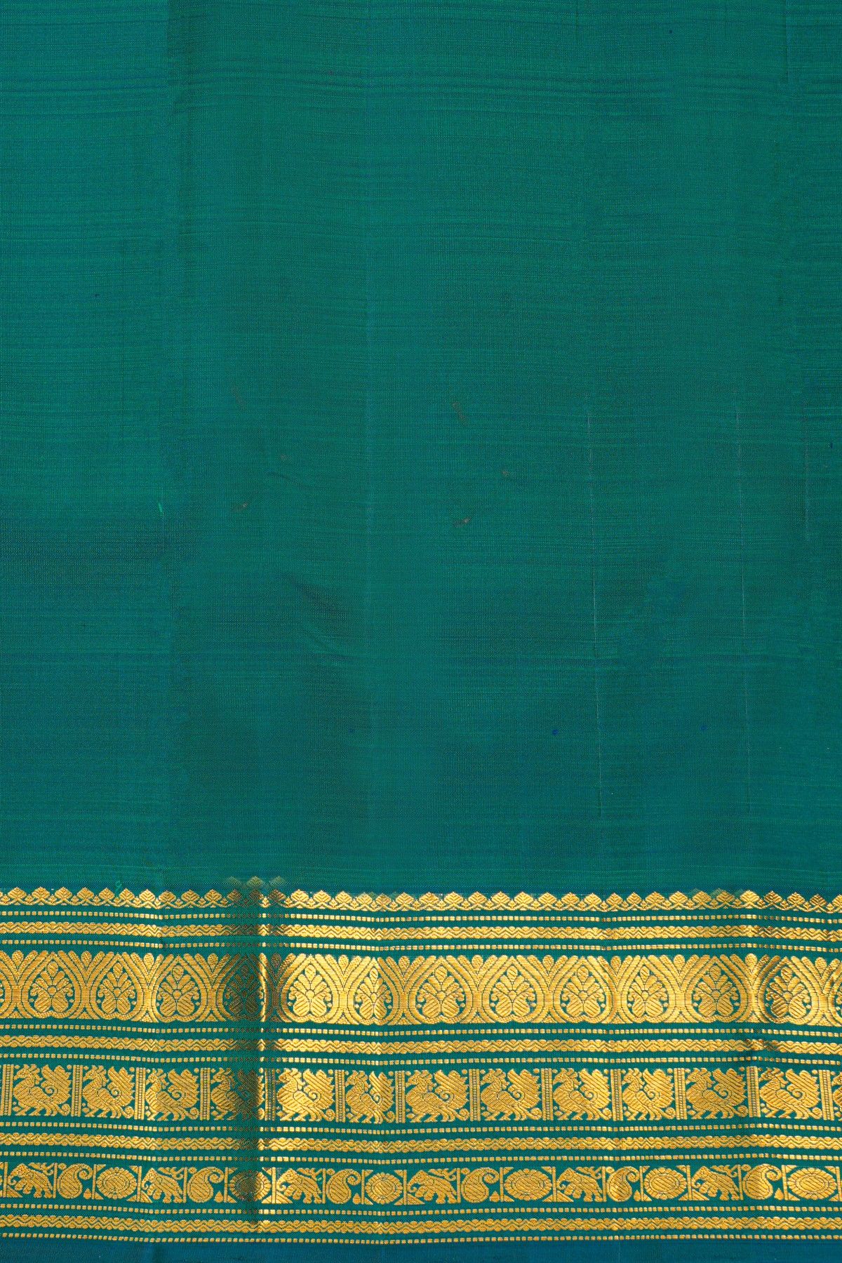 Kancheepuram Silk Teal Blue Saree
