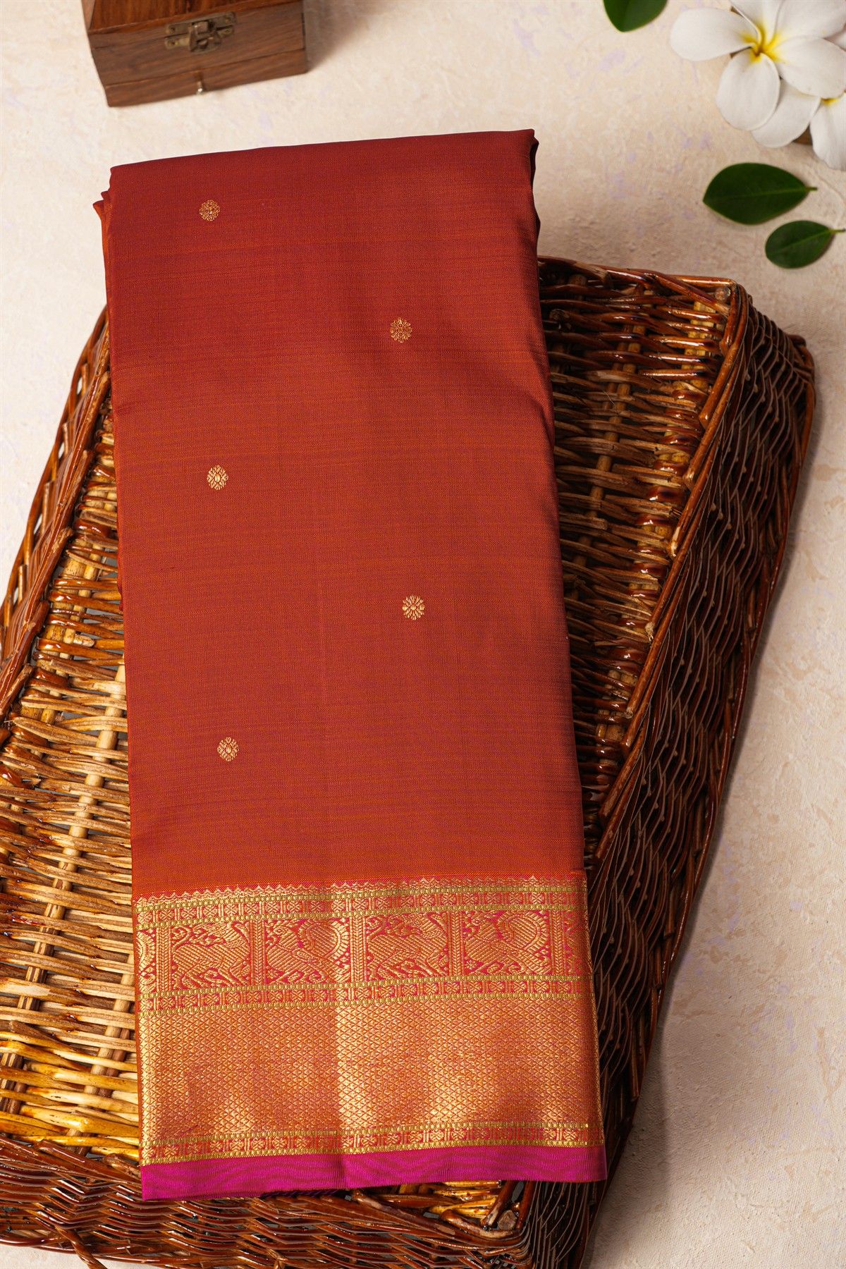 Kancheepuram Silk Maroon Saree