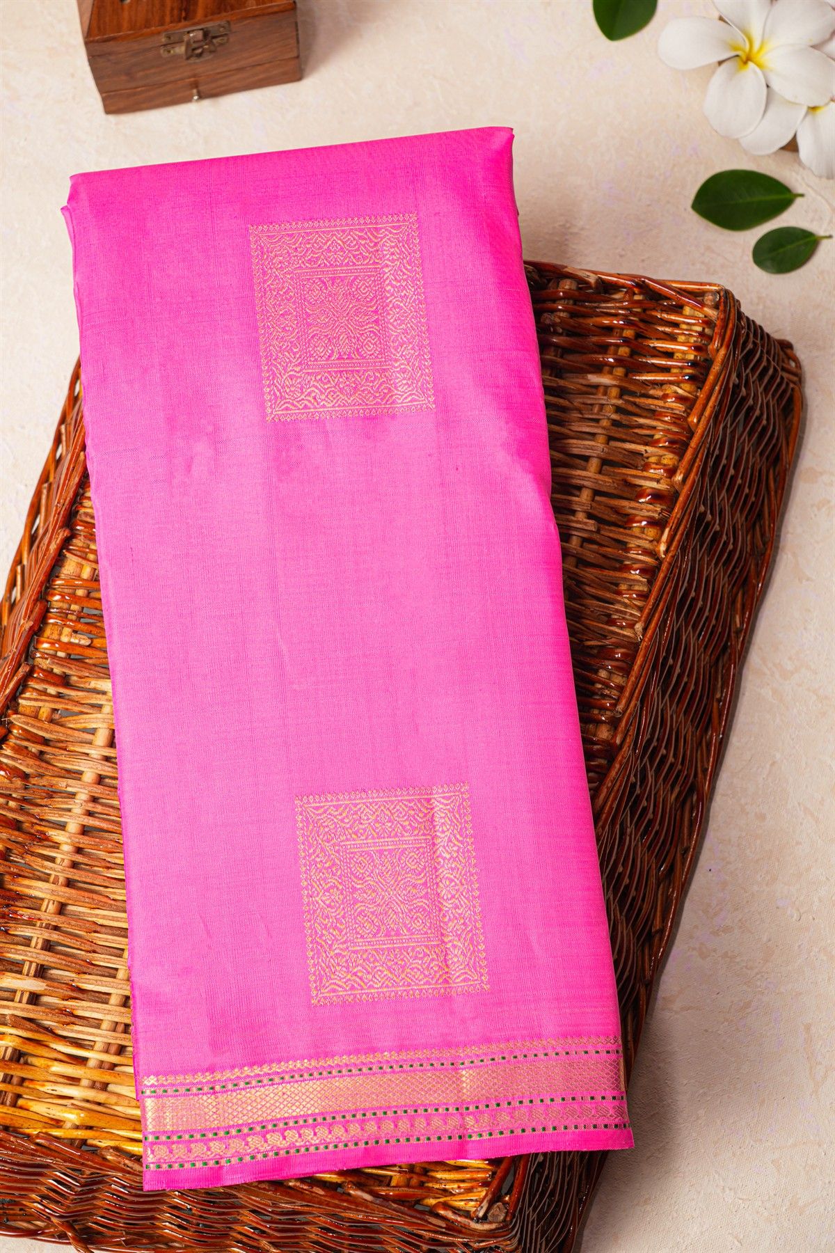 Kancheepuram Silk Pink Saree