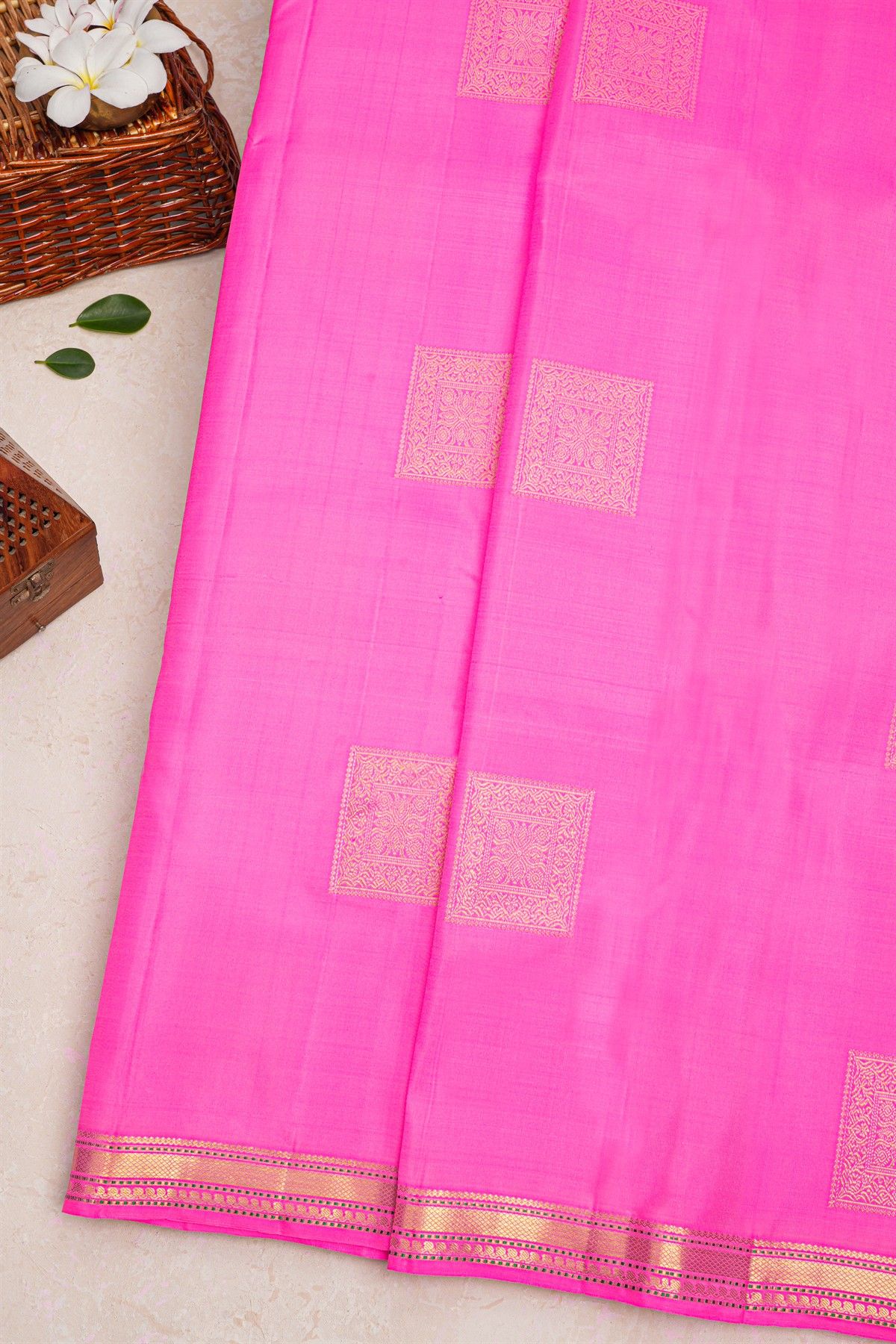 Kancheepuram Silk Pink Saree