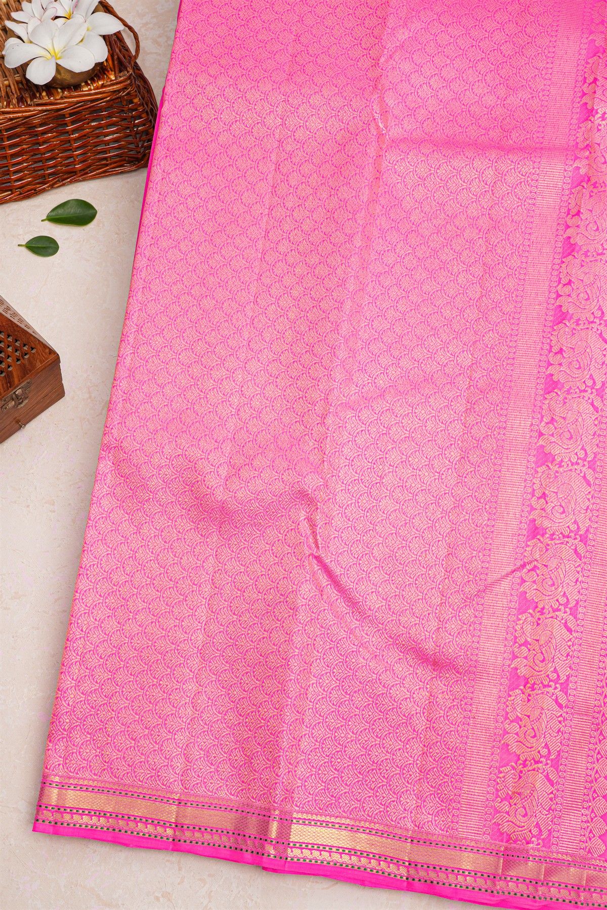 Kancheepuram Silk Pink Saree