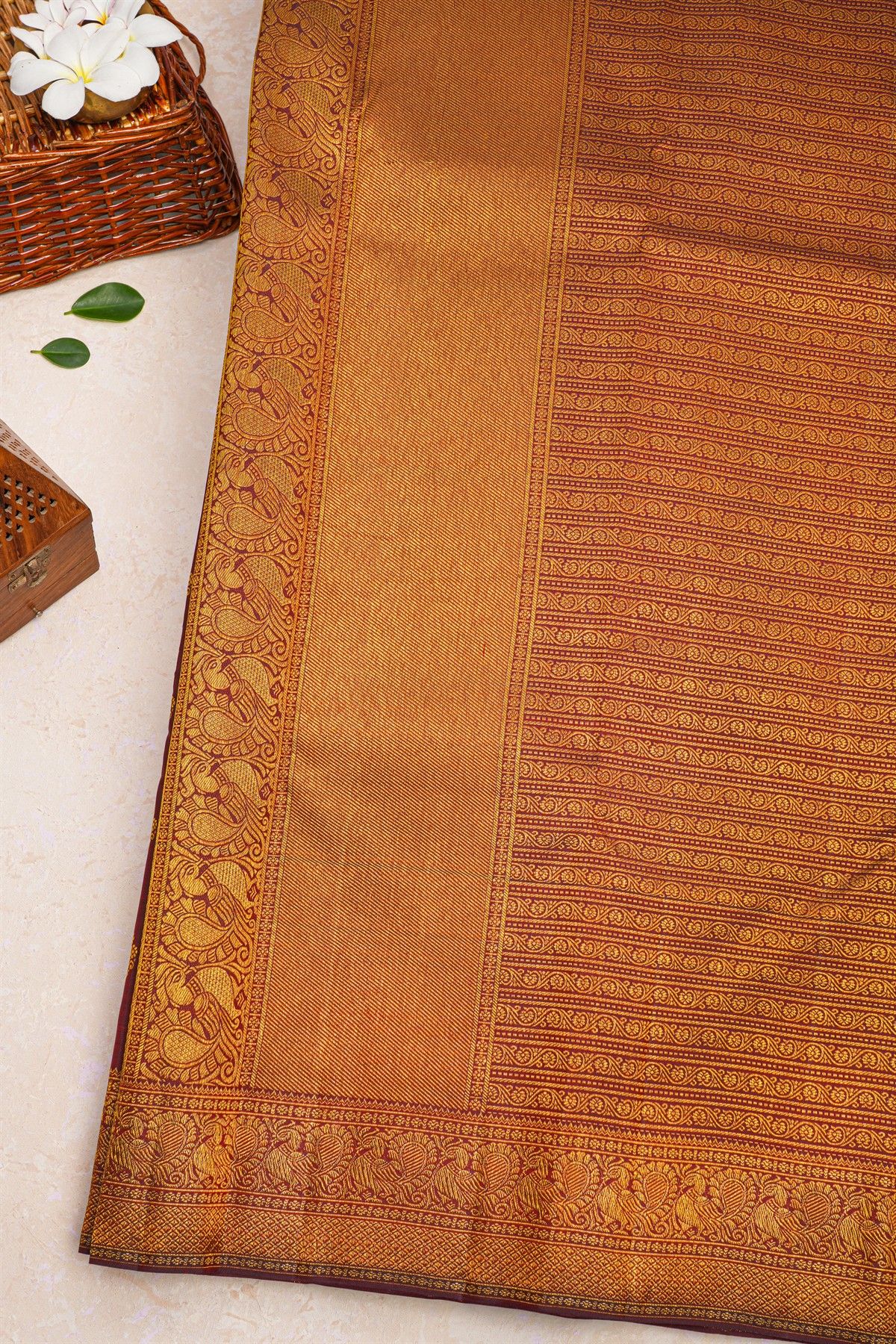 Kancheepuram Silk Maroon Saree