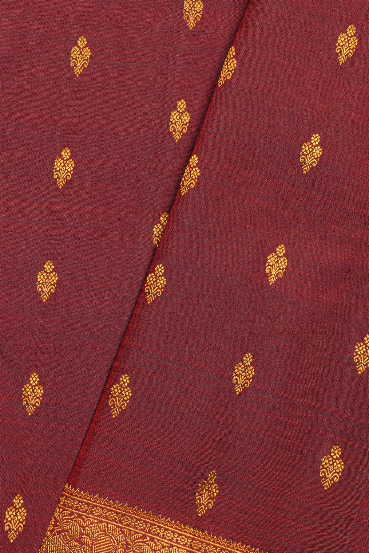 Kancheepuram Silk Maroon Saree