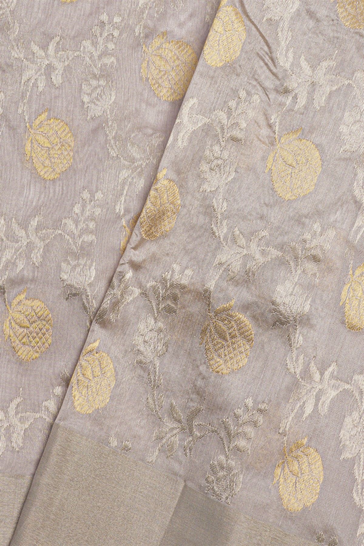 Chanderi Sico Beige Saree