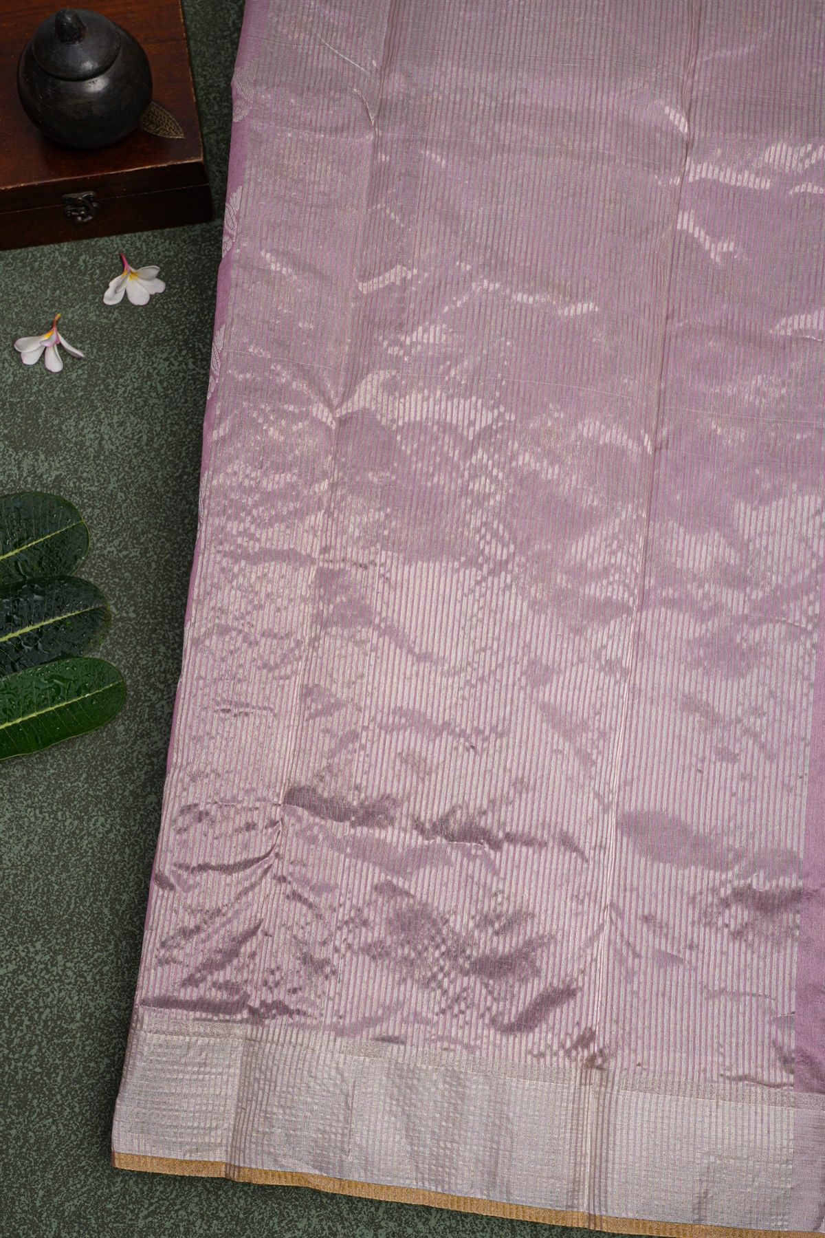Chanderi Sico Lavender Saree