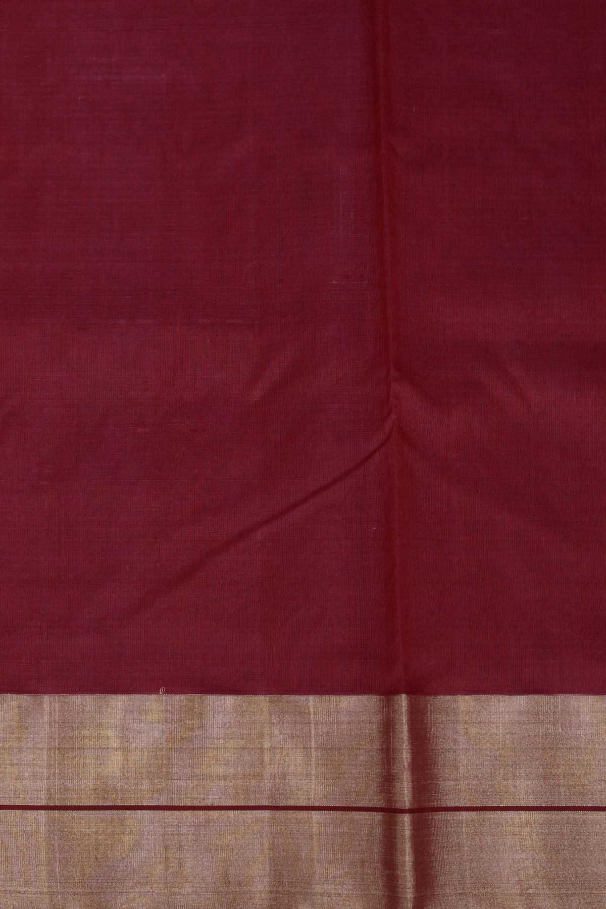 Chanderi Sico Red Saree