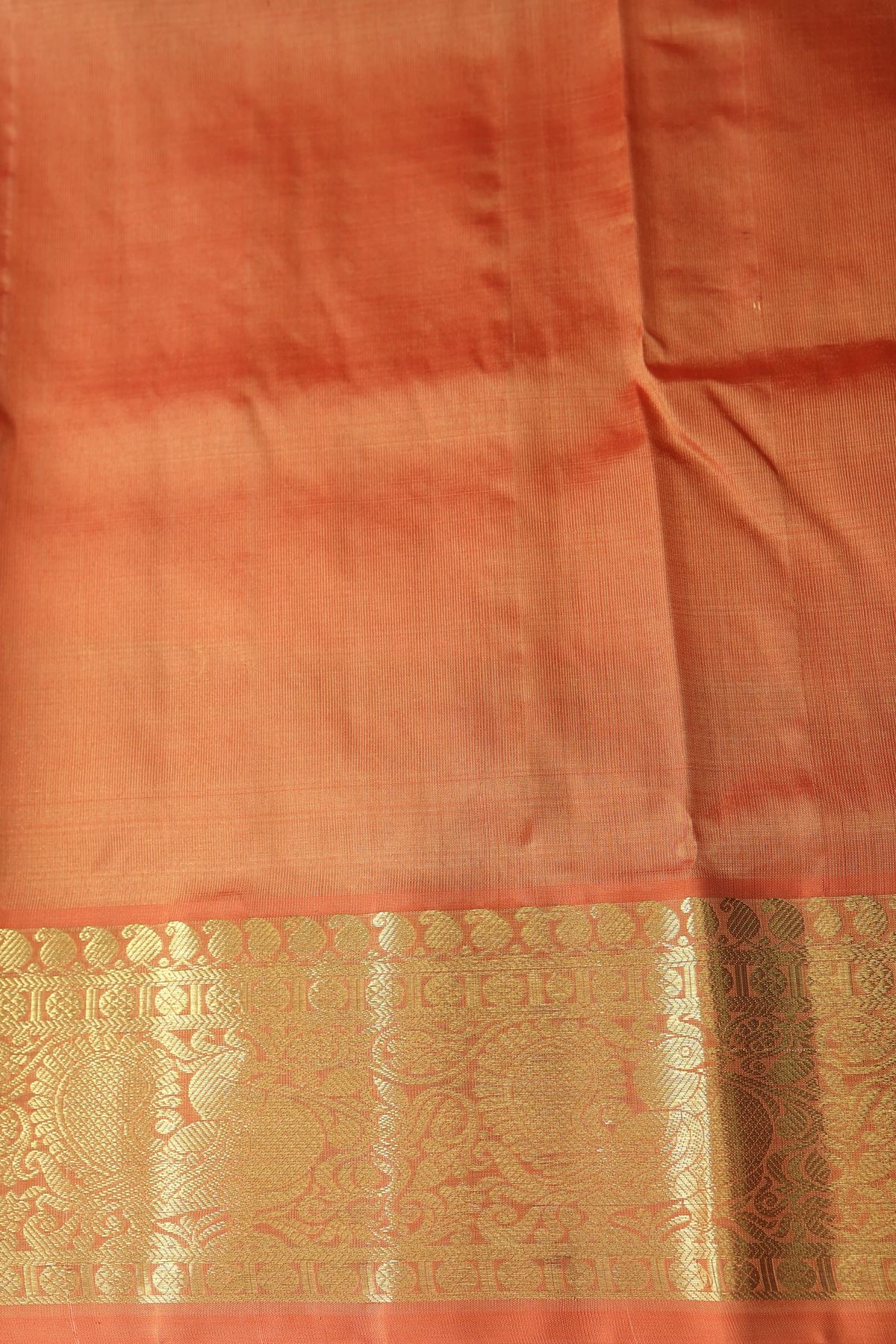 Venkatagiri Silk Light Orange Saree