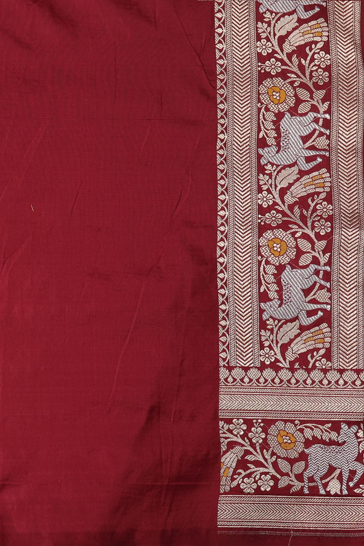 Banarasi Silk Maroon Saree